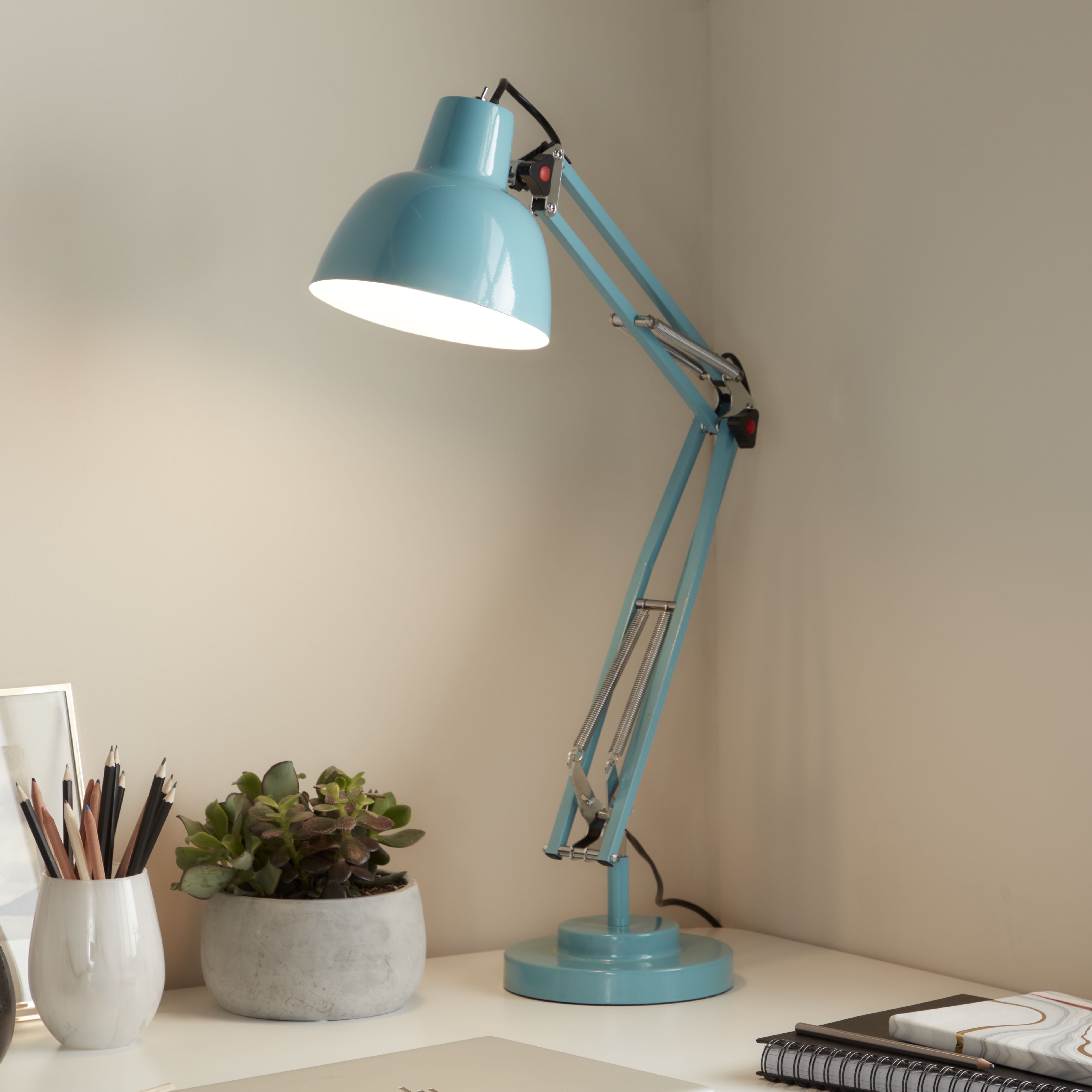 GoodHome Ginaz Blue Table light
