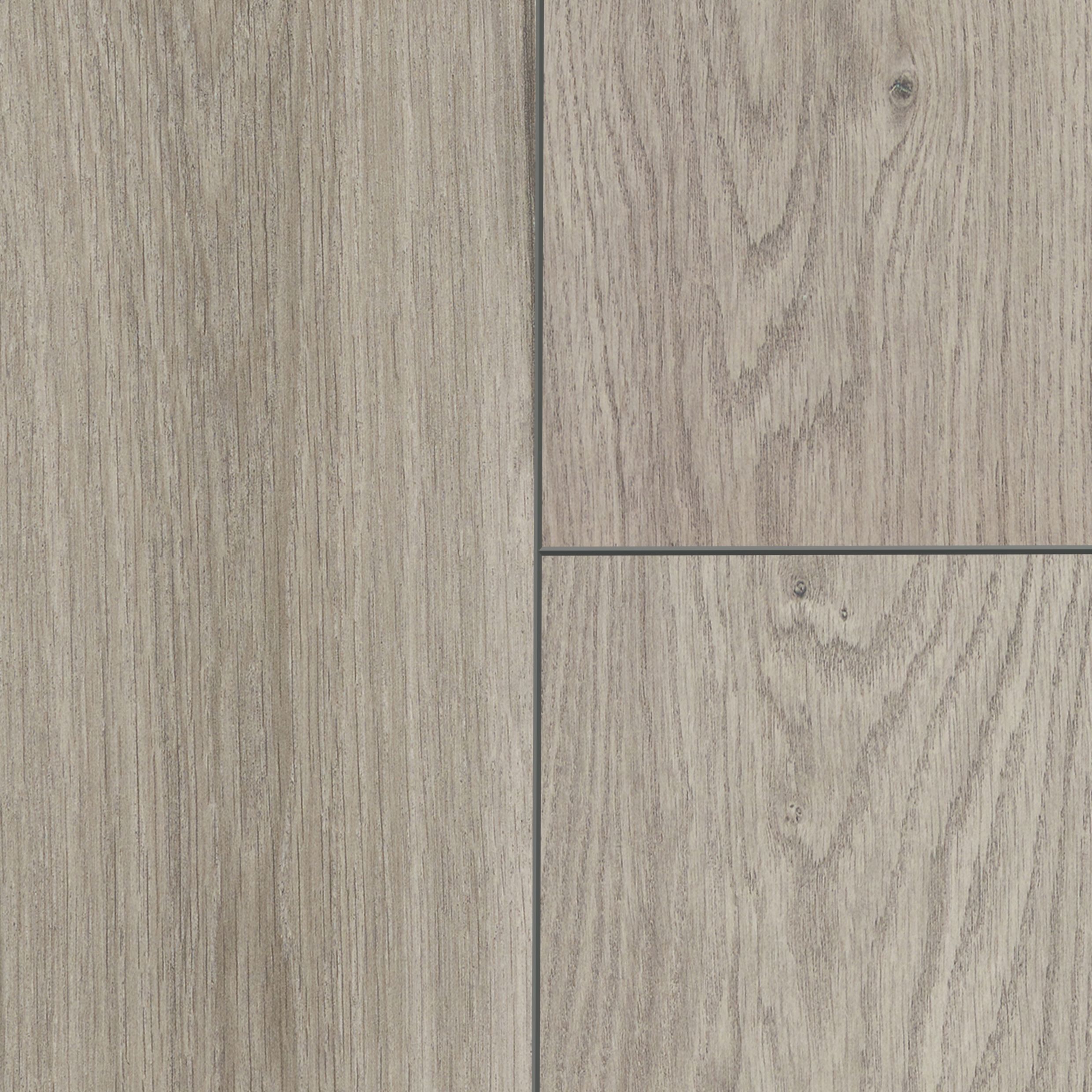 GoodHome Gladstone Wood planks Grey wood effect Structured Laminate Flooring, 1.996m²