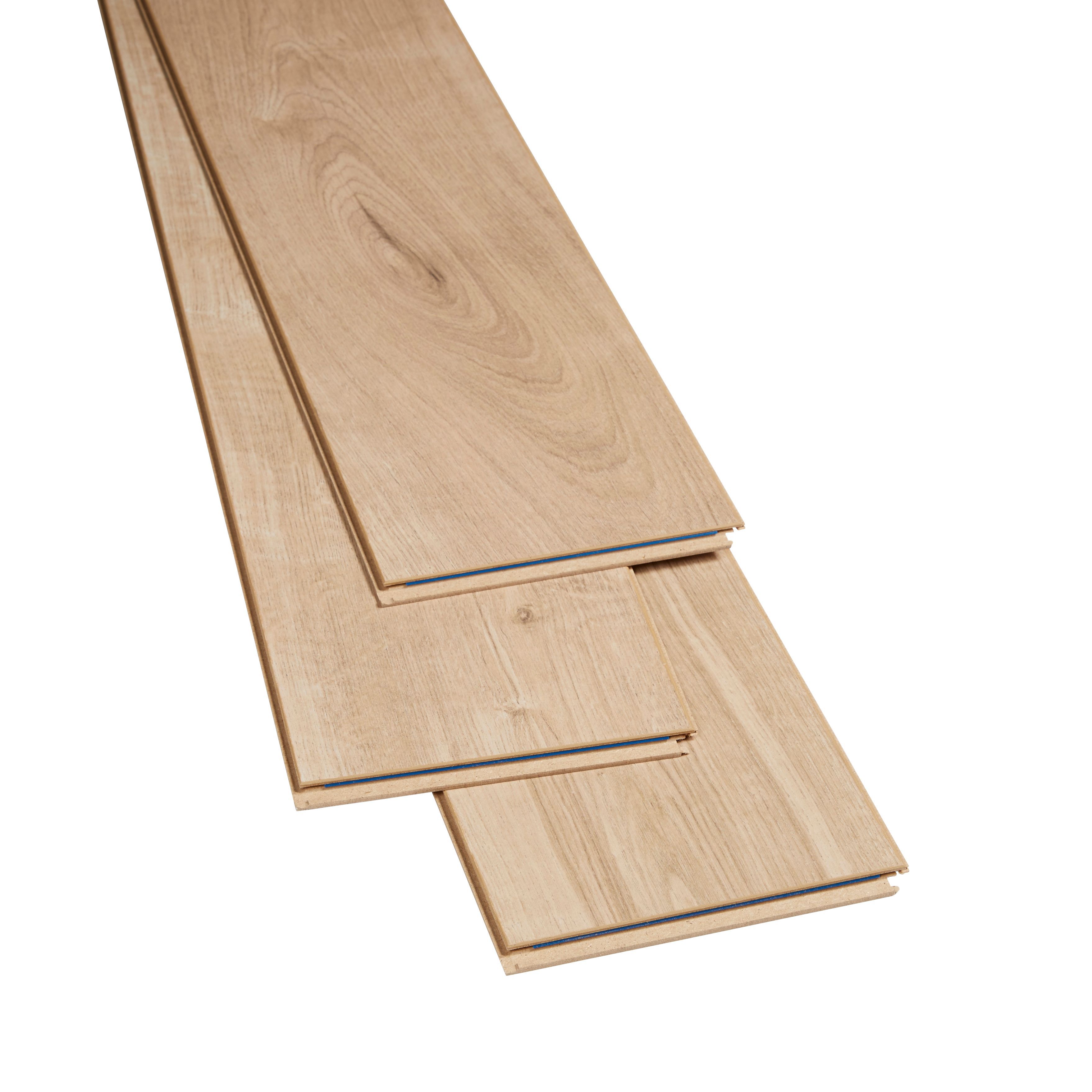 GoodHome Gladstone Wood planks Oak effect Laminate Flooring, 1.996m²