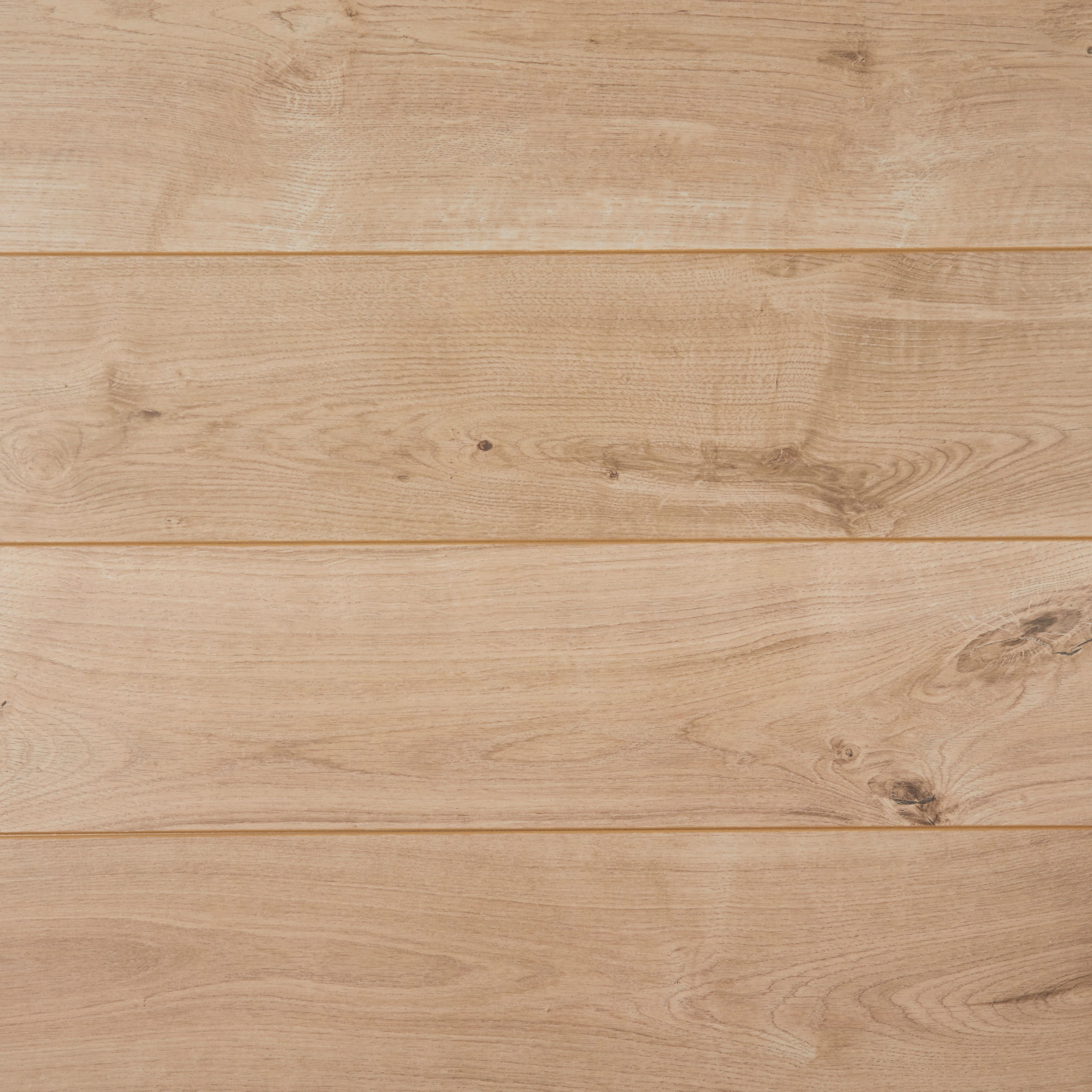 GoodHome Gladstone Wood planks Oak effect Laminate Flooring, 1.996m²