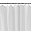 GoodHome Glomma White Plain Shower curtain (H)200cm (W)180cm