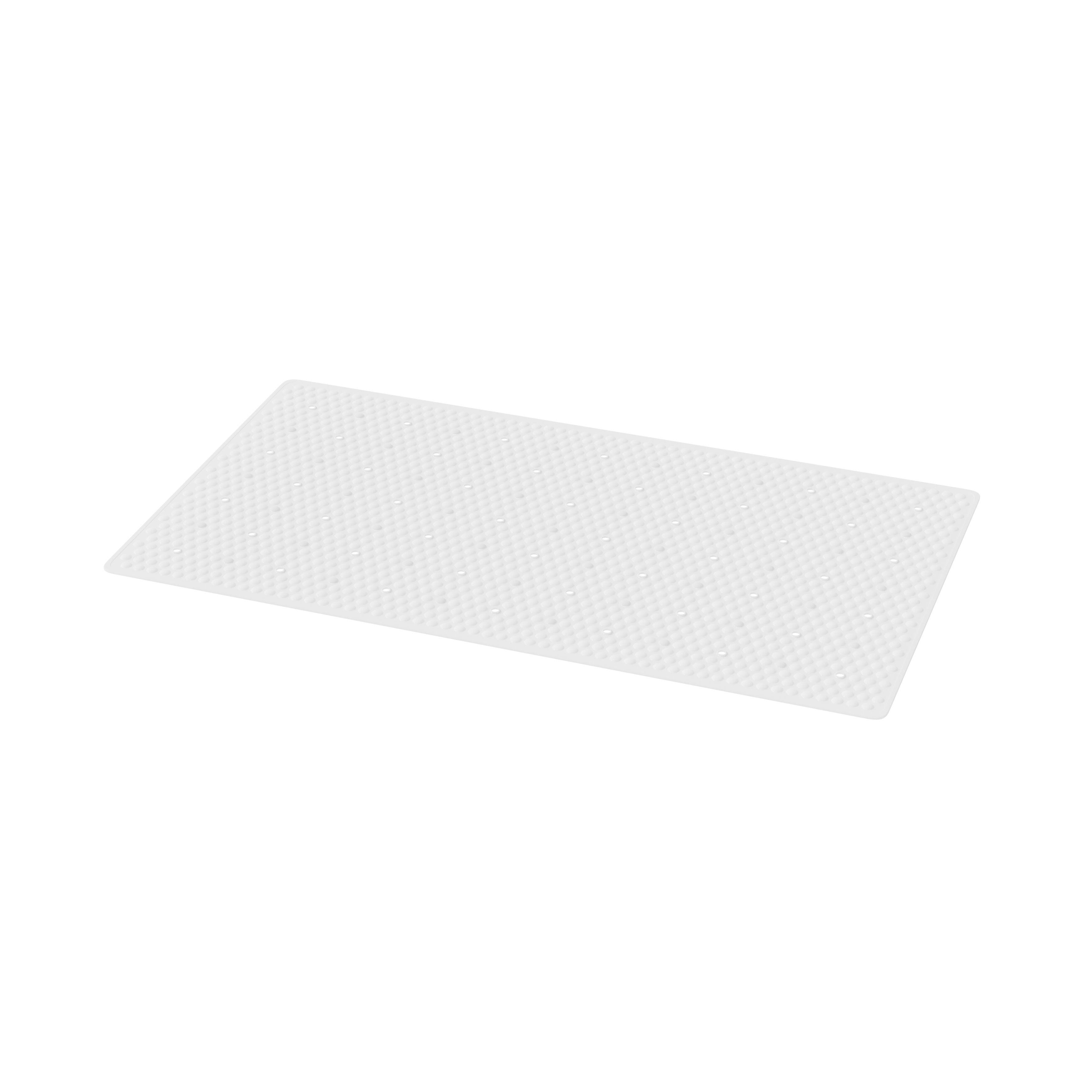 GoodHome Glomma White Rectangular Bath & shower mat (L)37cm (W)68.5cm