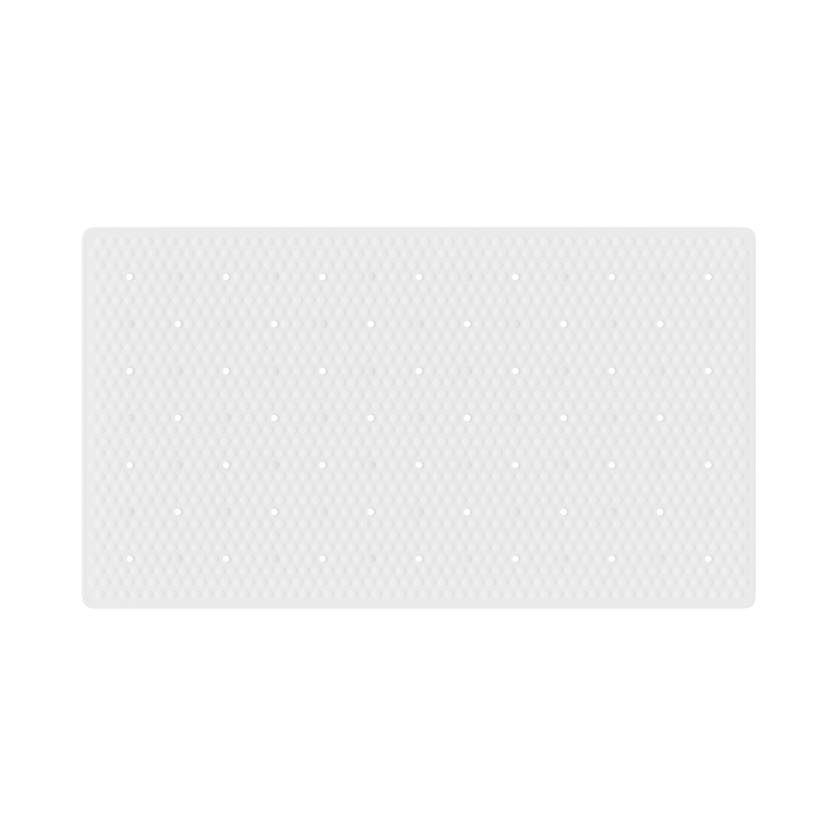 GoodHome Glomma White Rectangular Bath & shower mat (L)37cm (W)68.5cm