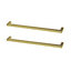 GoodHome Golpar Brass effect Kitchen cabinets Handle (L)23.3cm, Pack of 2