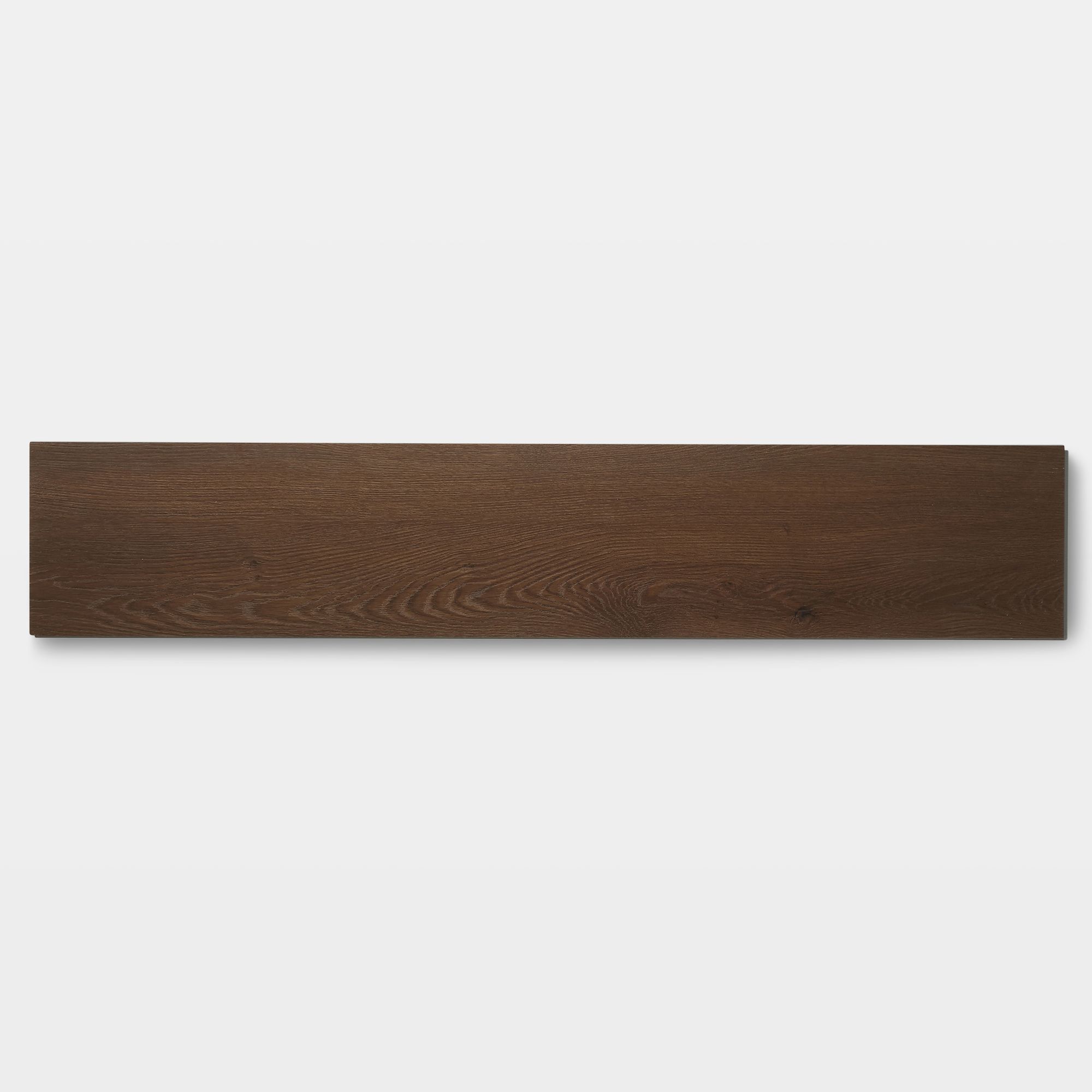 GoodHome Gospel Dark Brown Oak Wood effect Click vinyl Planks