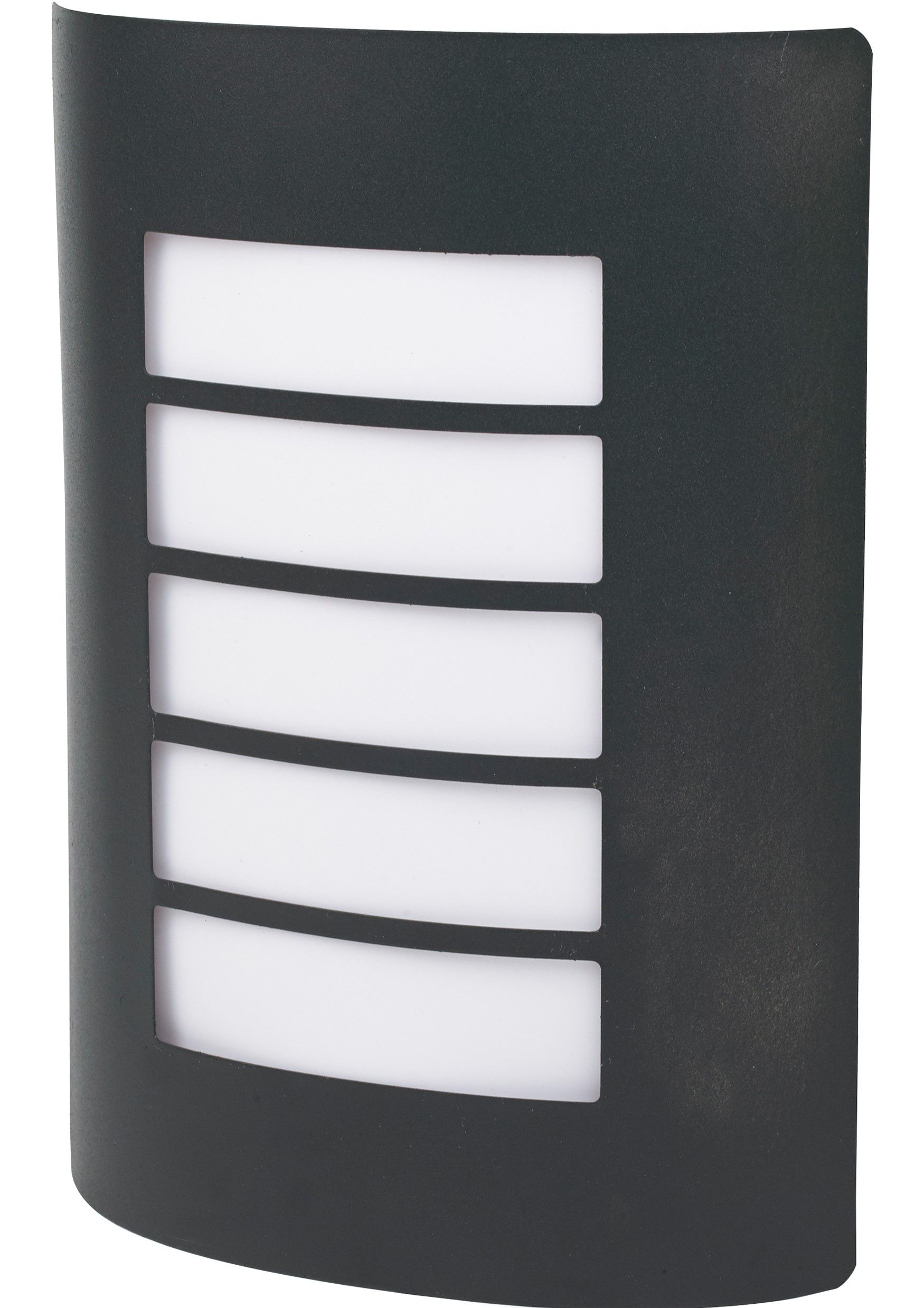 GoodHome Grandy Fixed Matt Dark Grey Mains-powered Outdoor Wall light