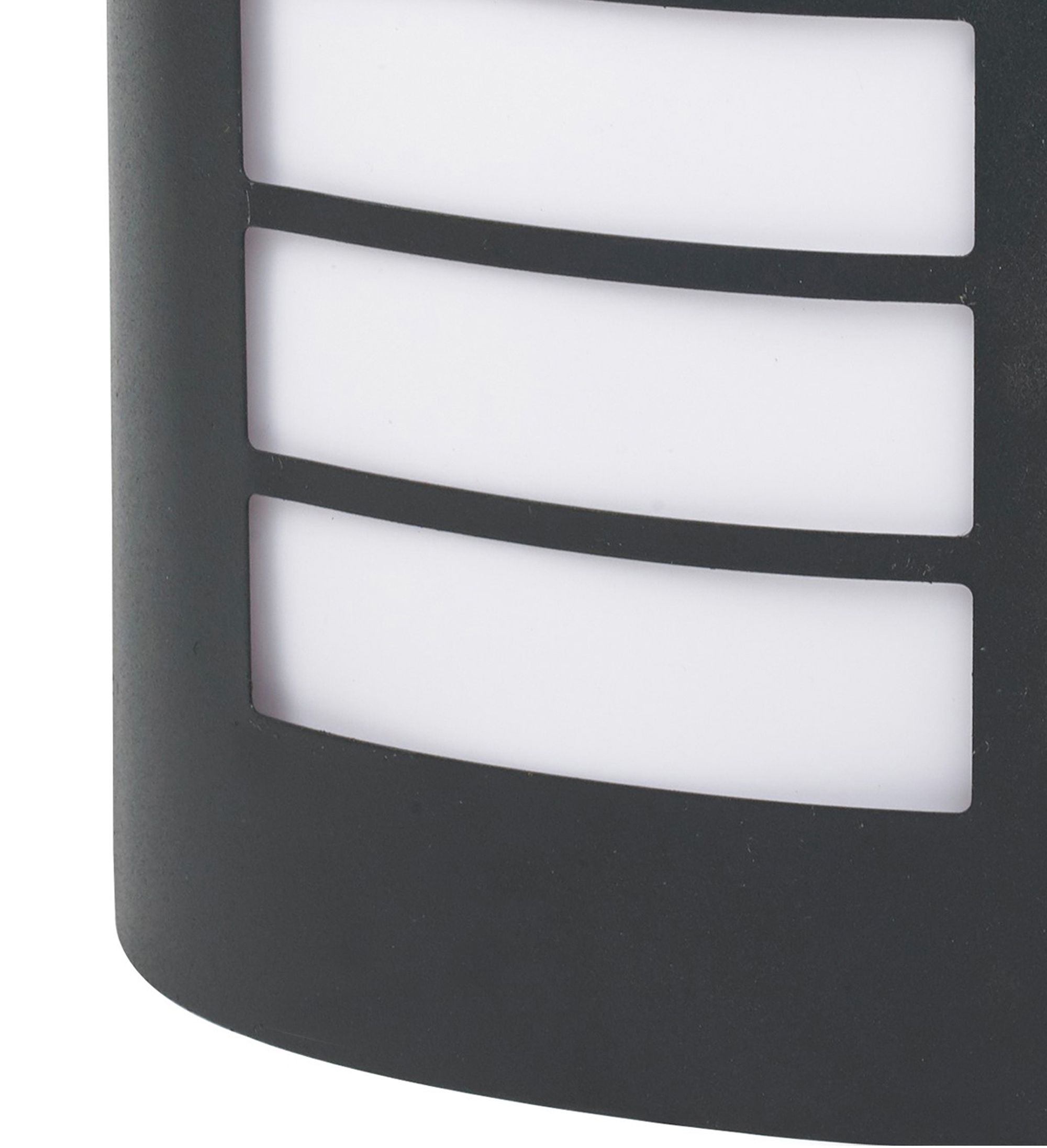 GoodHome Grandy Fixed Matt Dark Grey Mains-powered Outdoor Wall light