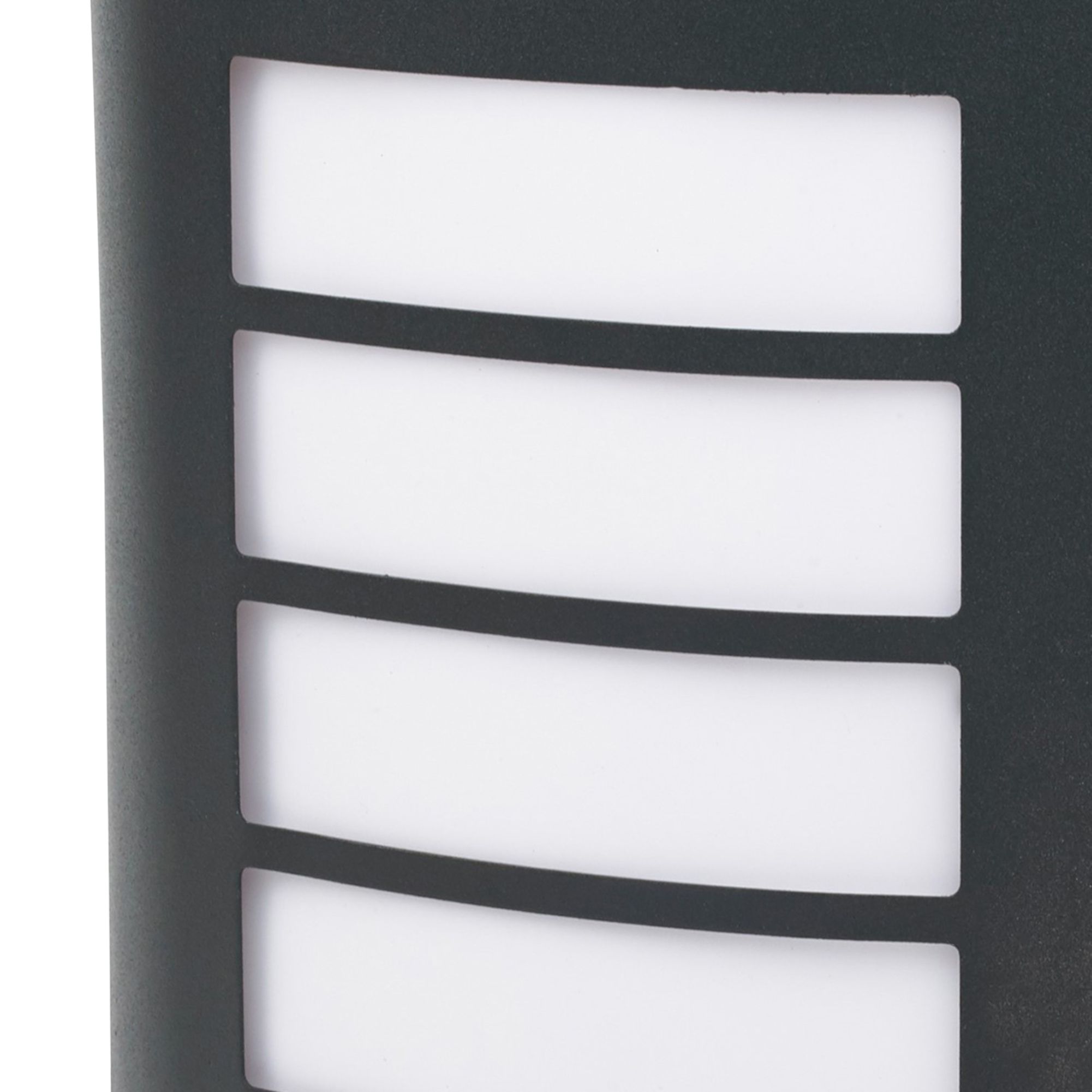 GoodHome Grandy Fixed Matt Dark Grey Mains-powered Outdoor Wall light