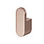 GoodHome Graphene Copper effect Zinc alloy Single Hook (Holds)1.5kg