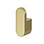 GoodHome Graphene Gold effect Zinc alloy Single Hook (Holds)1.5kg