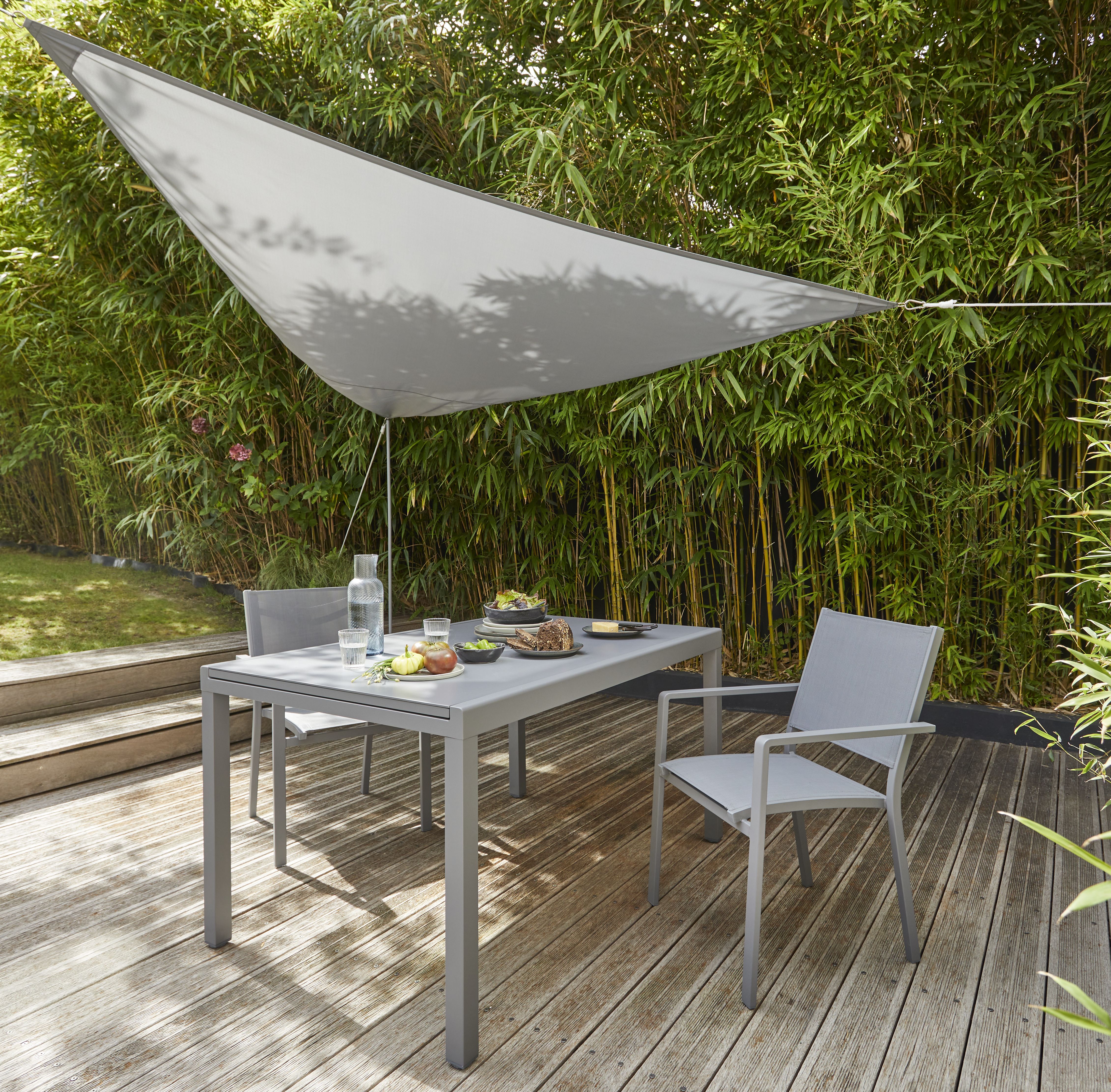 GoodHome Grey 3m Shade sail | DIY at B&Q