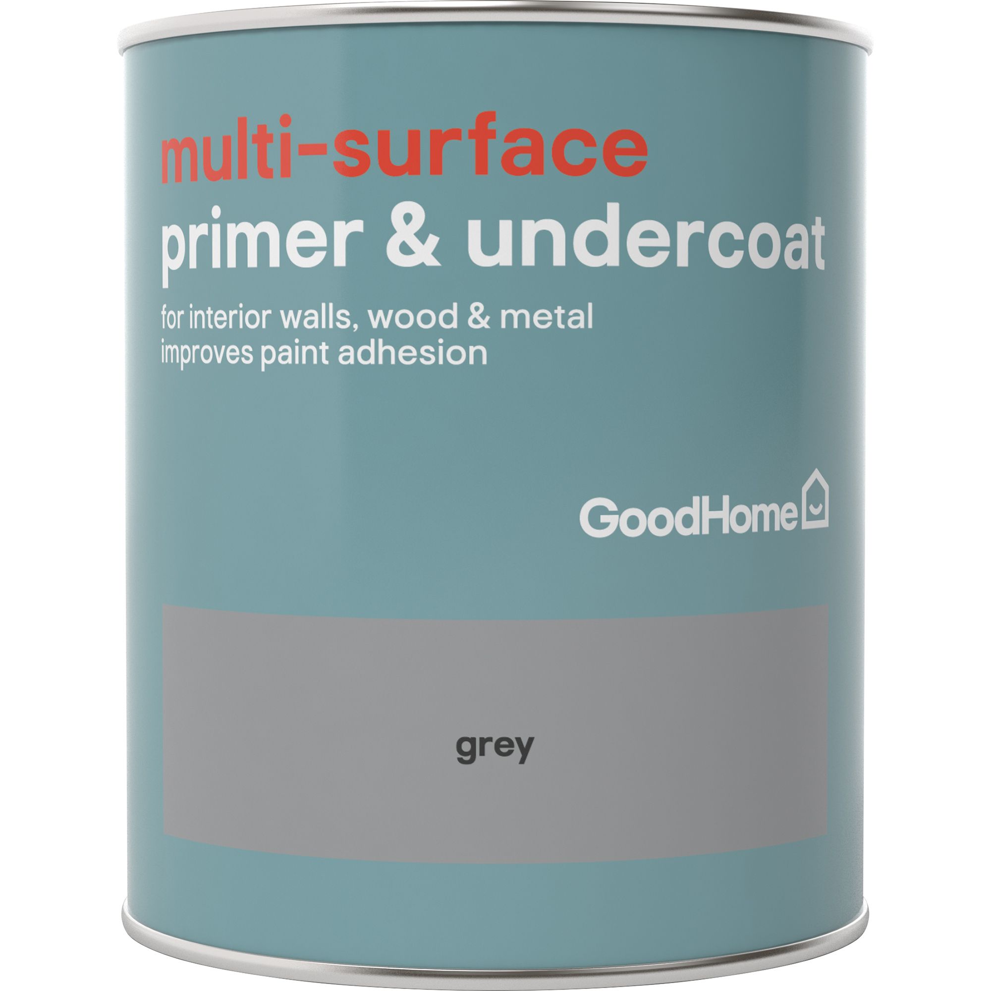 GoodHome Grey Multisurface Primer & undercoat, 750ml DIY at B&Q