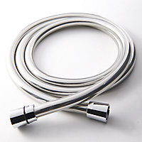 GoodHome Grey Plastic & PVC Shower hose, (L)1.75m