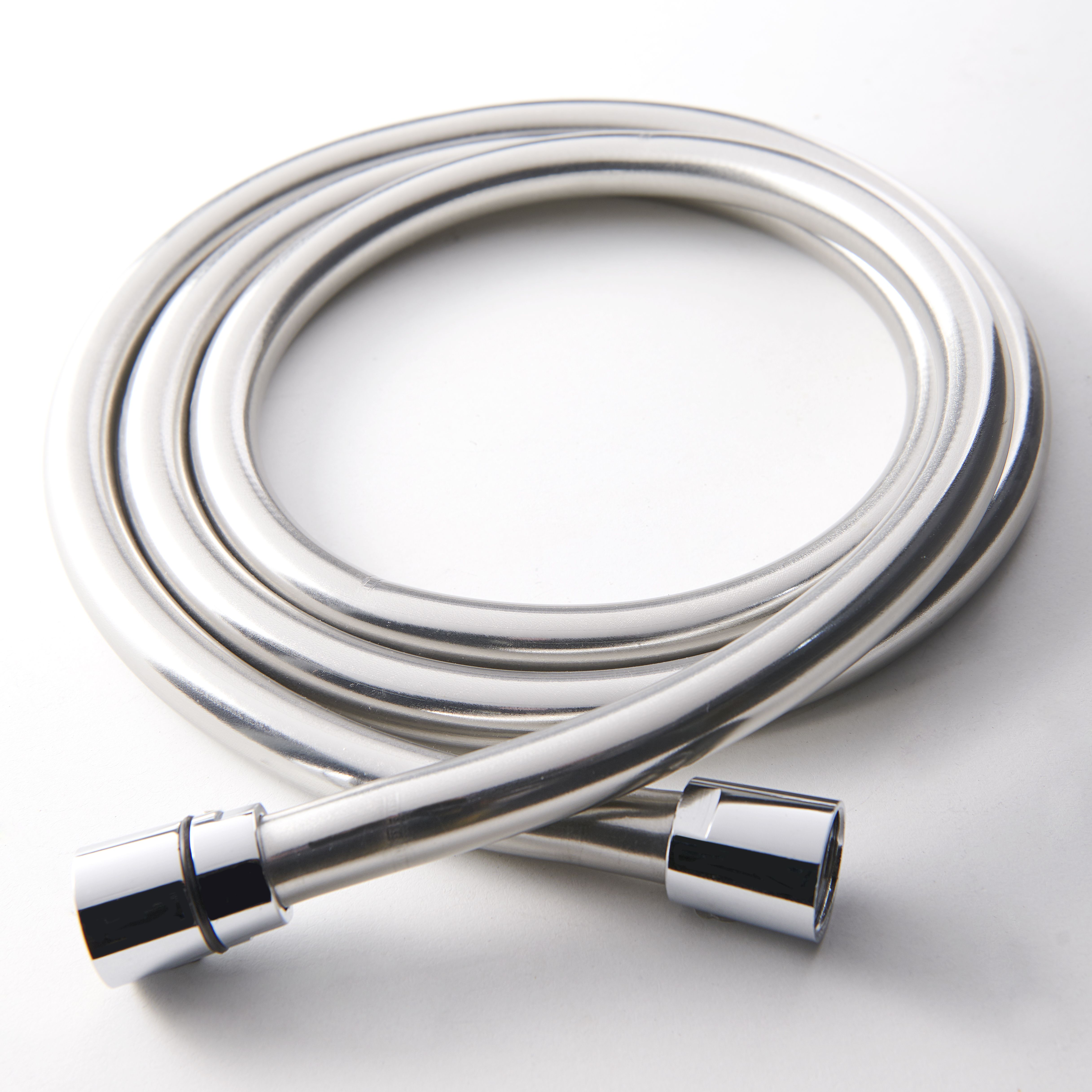 GoodHome Grey Plastic & PVC Shower hose, (L)1.75m