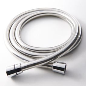 GoodHome Grey Plastic & PVC Shower hose, (L)1.75m