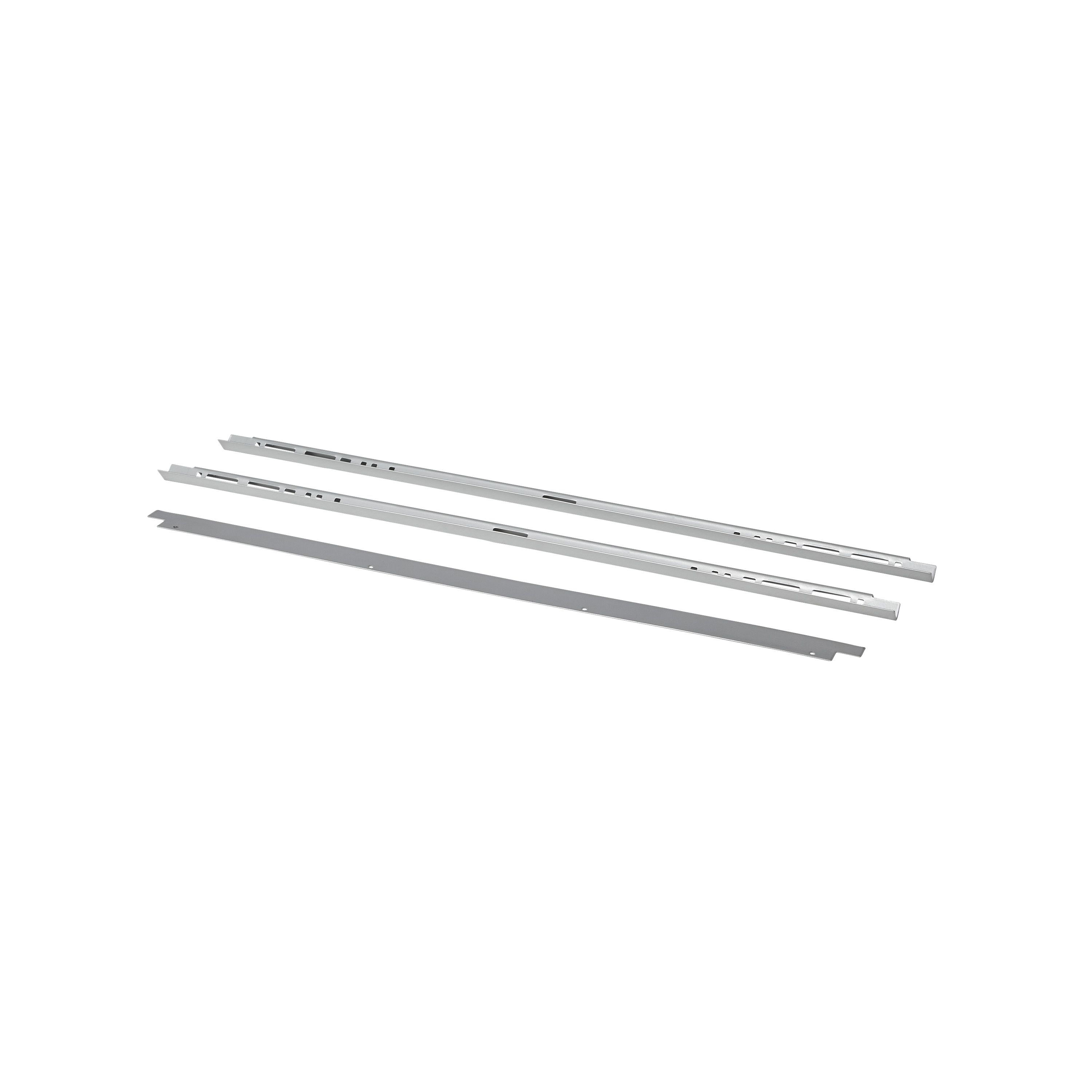 GoodHome Grey Stainless steel effect Mild steel Heat deflector, (L ...