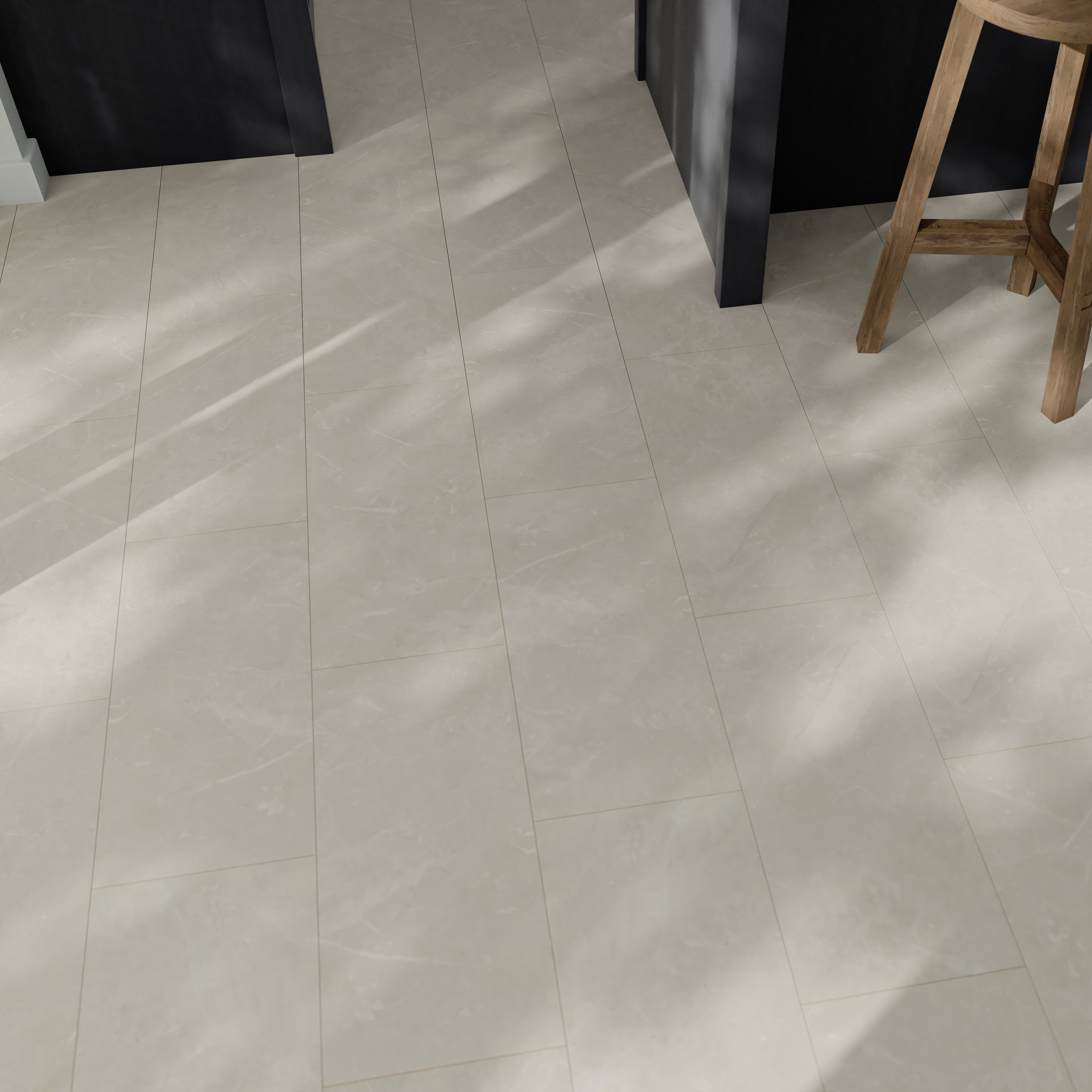 GoodHome Grey stone effect Structured Laminate Flooring, 1.86m²