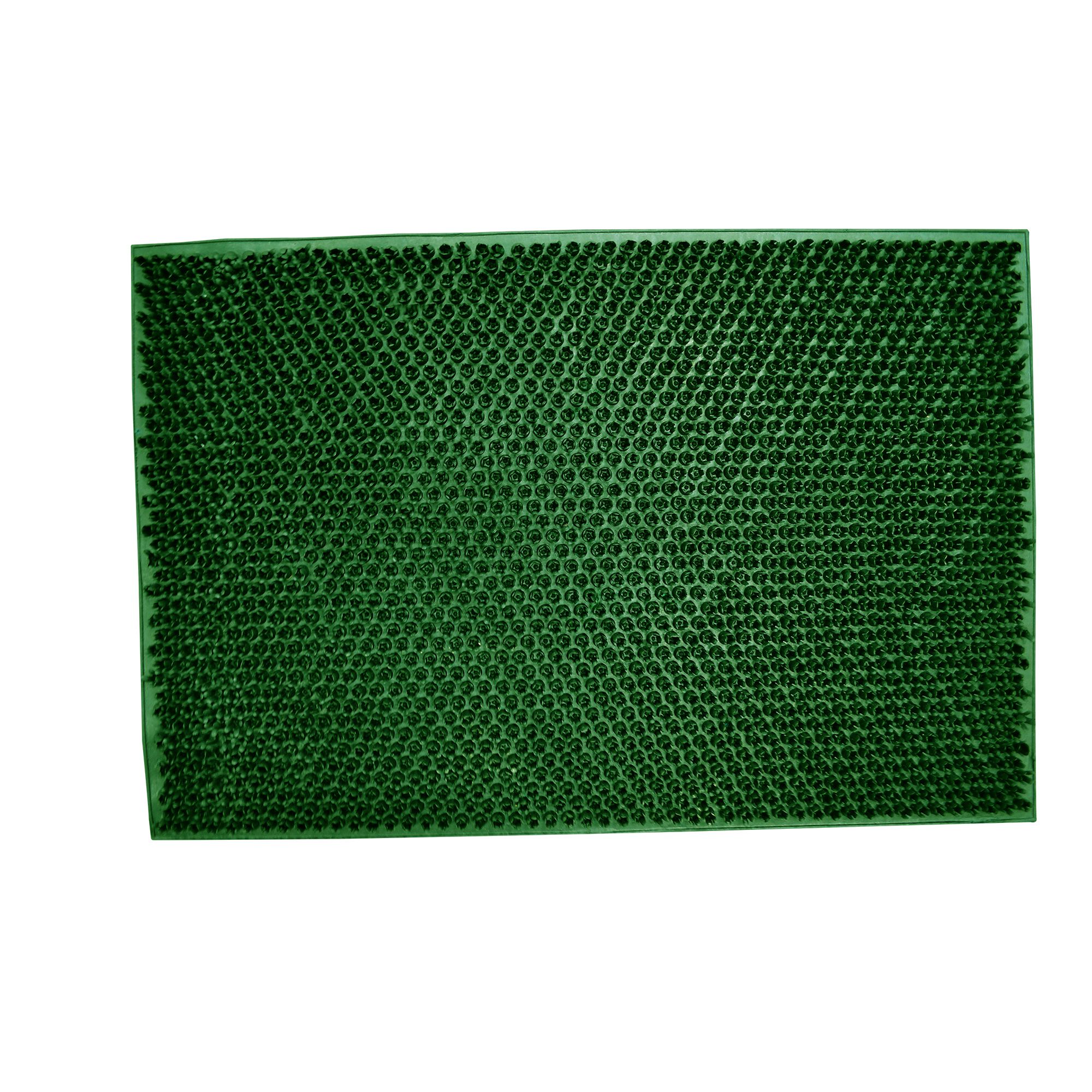 GoodHome Guadalc Green Artificial grass Scraper mat, 40cm x 60cm