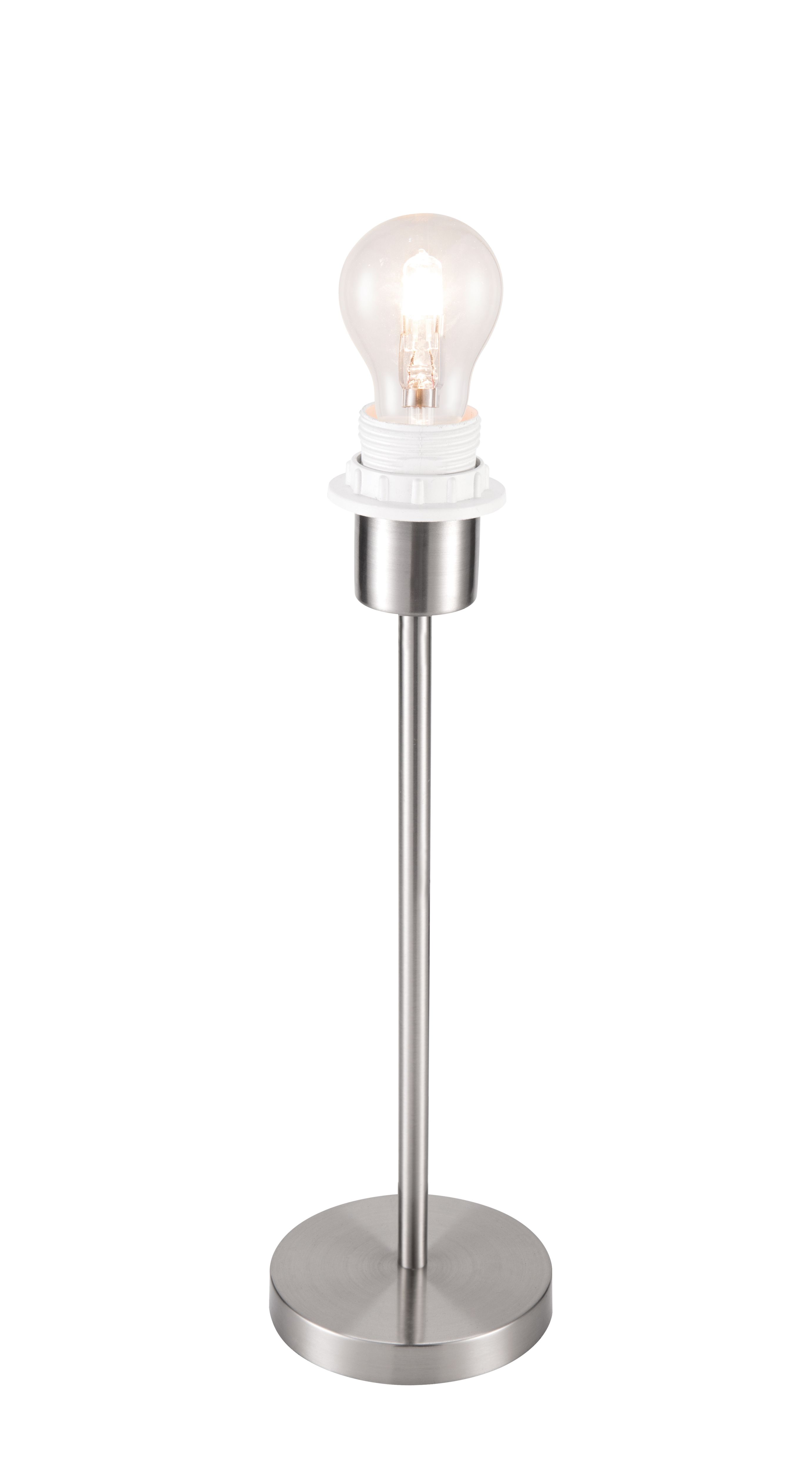 GoodHome Guiterne Brushed Chrome effect Table lamp base