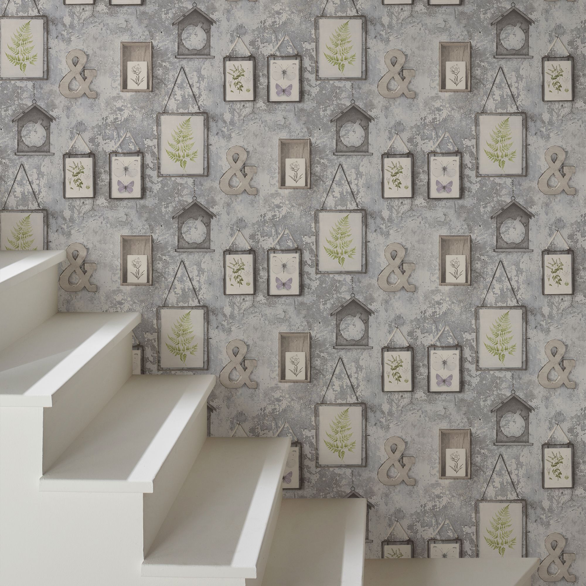 GoodHome Hakea Multicolour Wall hangings Textured Wallpaper
