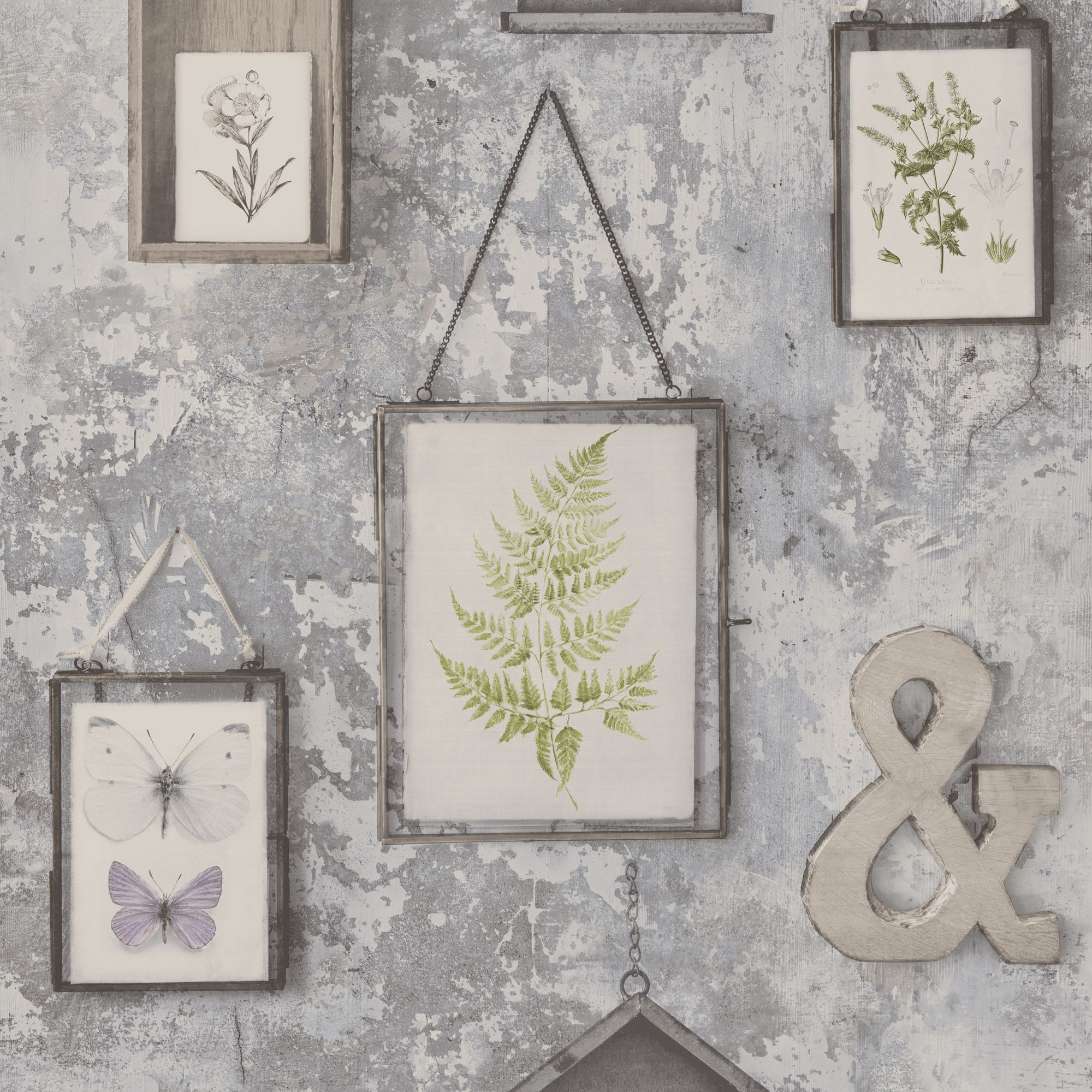 GoodHome Hakea Multicolour Wall hangings Textured Wallpaper