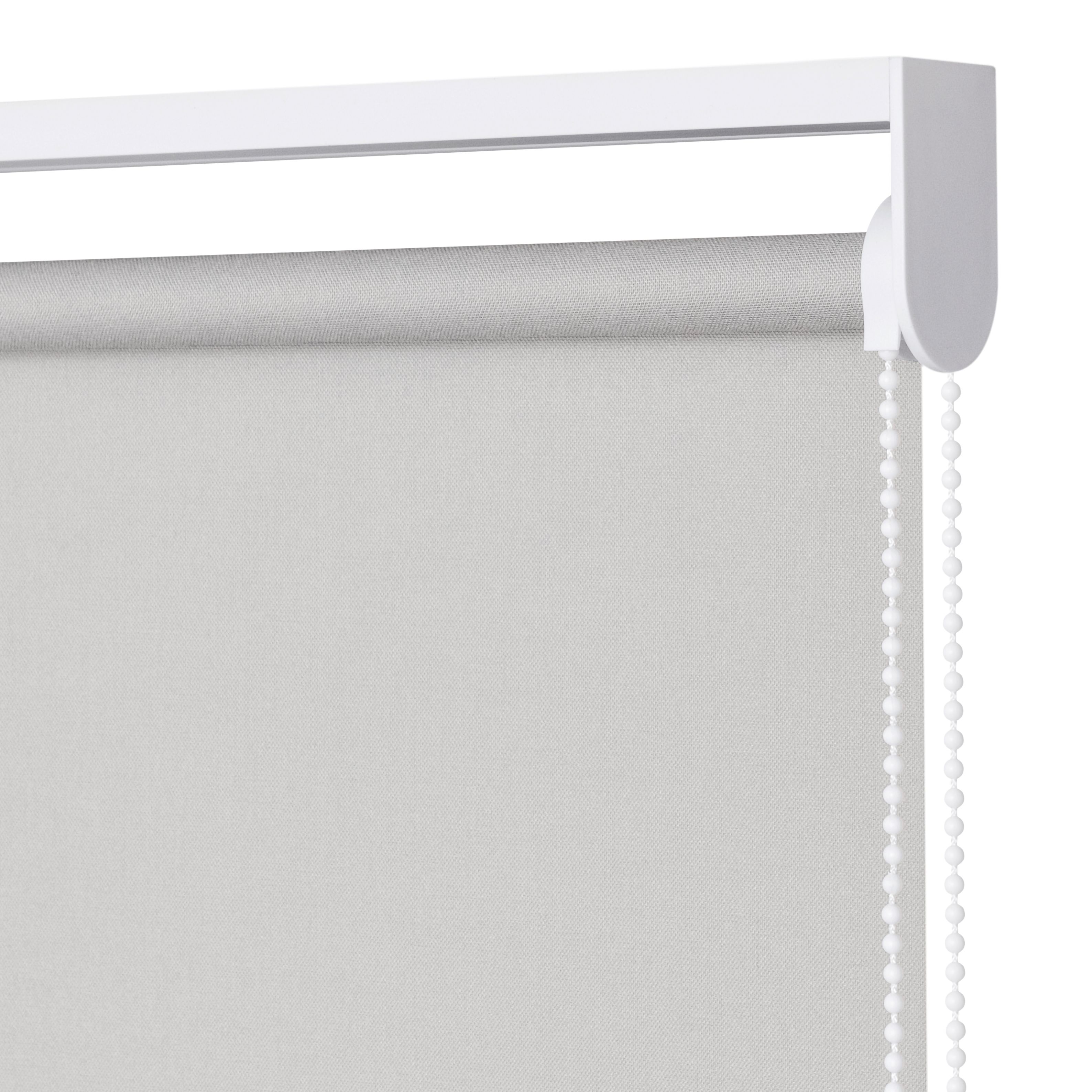 GoodHome Halo Corded Pearl grey Daylight Roller Blind (W)90cm (L)180cm