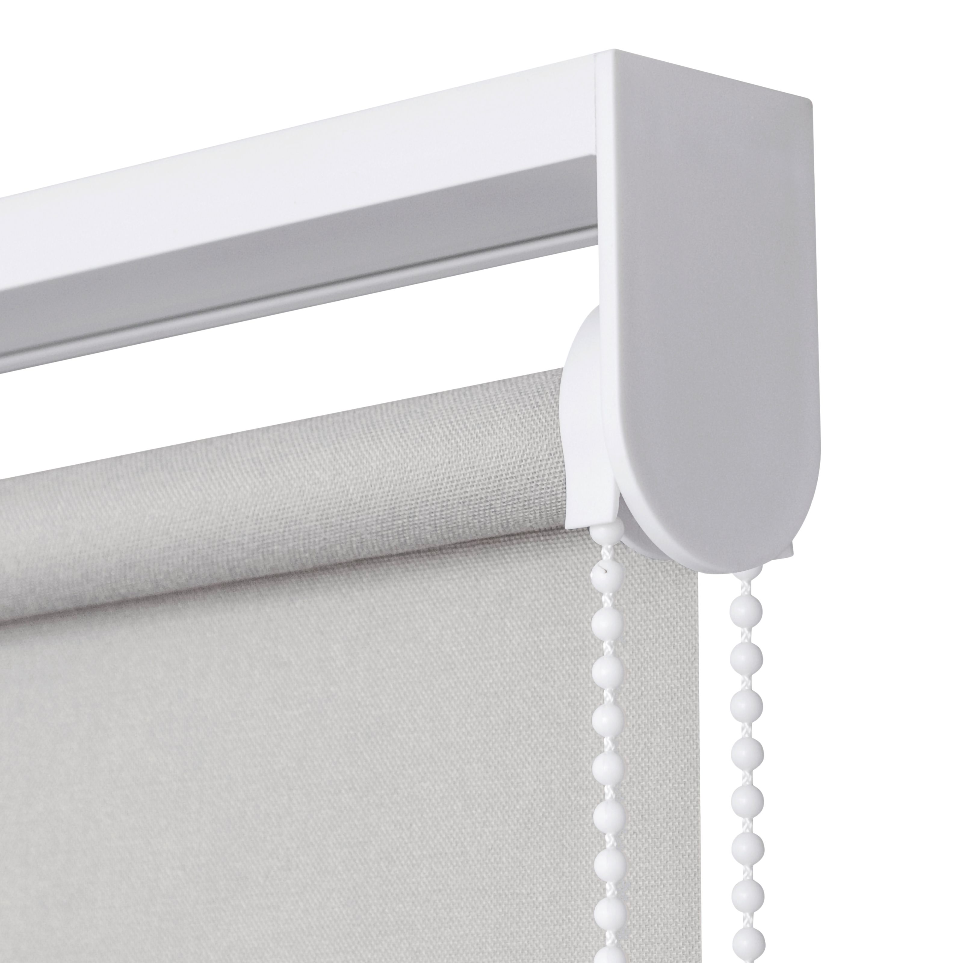 GoodHome Halo Corded Pearl grey Daylight Roller Blind (W)90cm (L)180cm