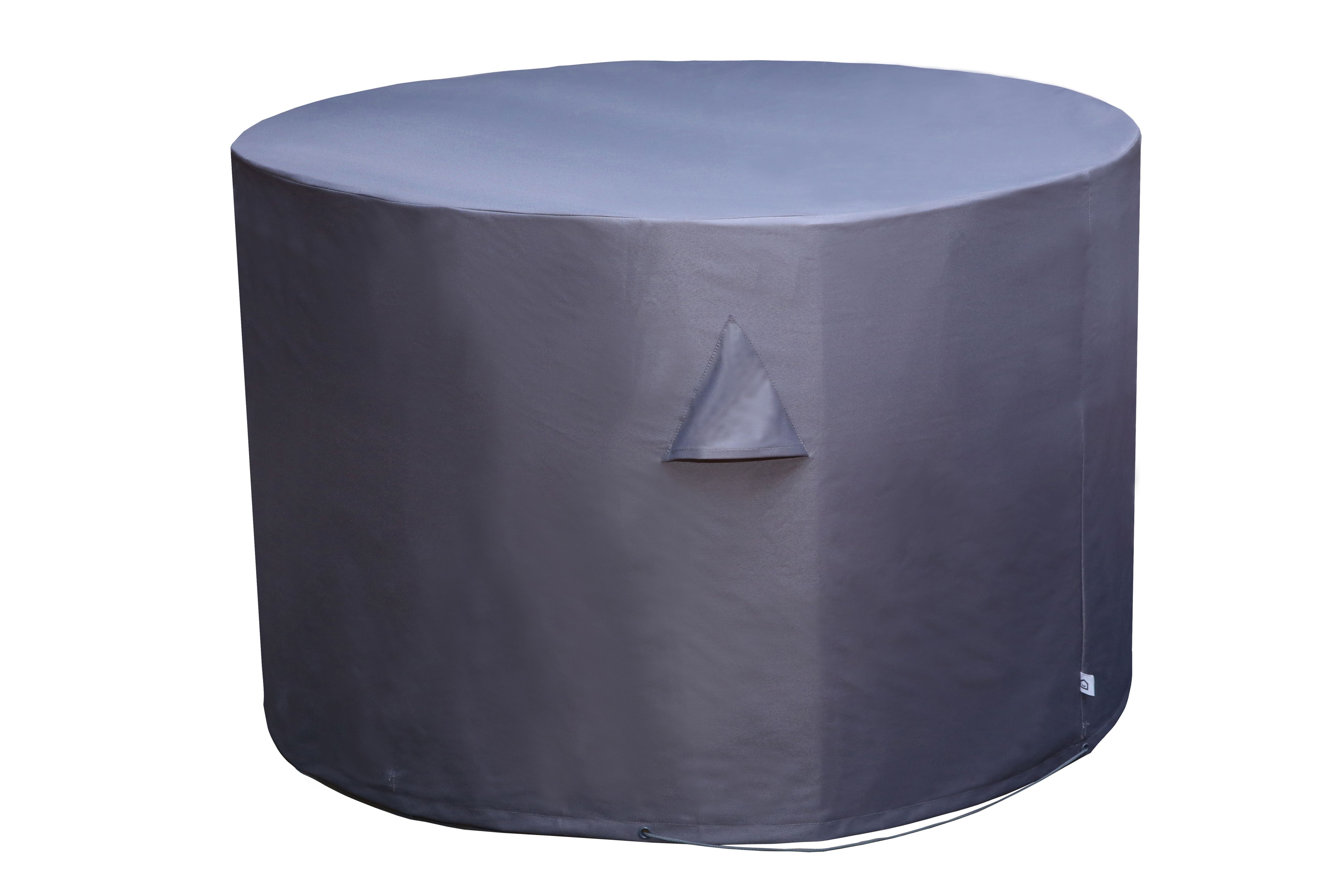 GoodHome Hamilton Steel grey Round Dining table cover 78cm(H) 123cm(Dia)