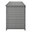 GoodHome Hamilton Steeple grey Plastic Rattan effect Storage box (W) 125cm x (D) 55cm