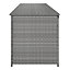 GoodHome Hamilton Steeple grey Plastic Rattan effect Storage box (W) 180cm x (D) 65cm