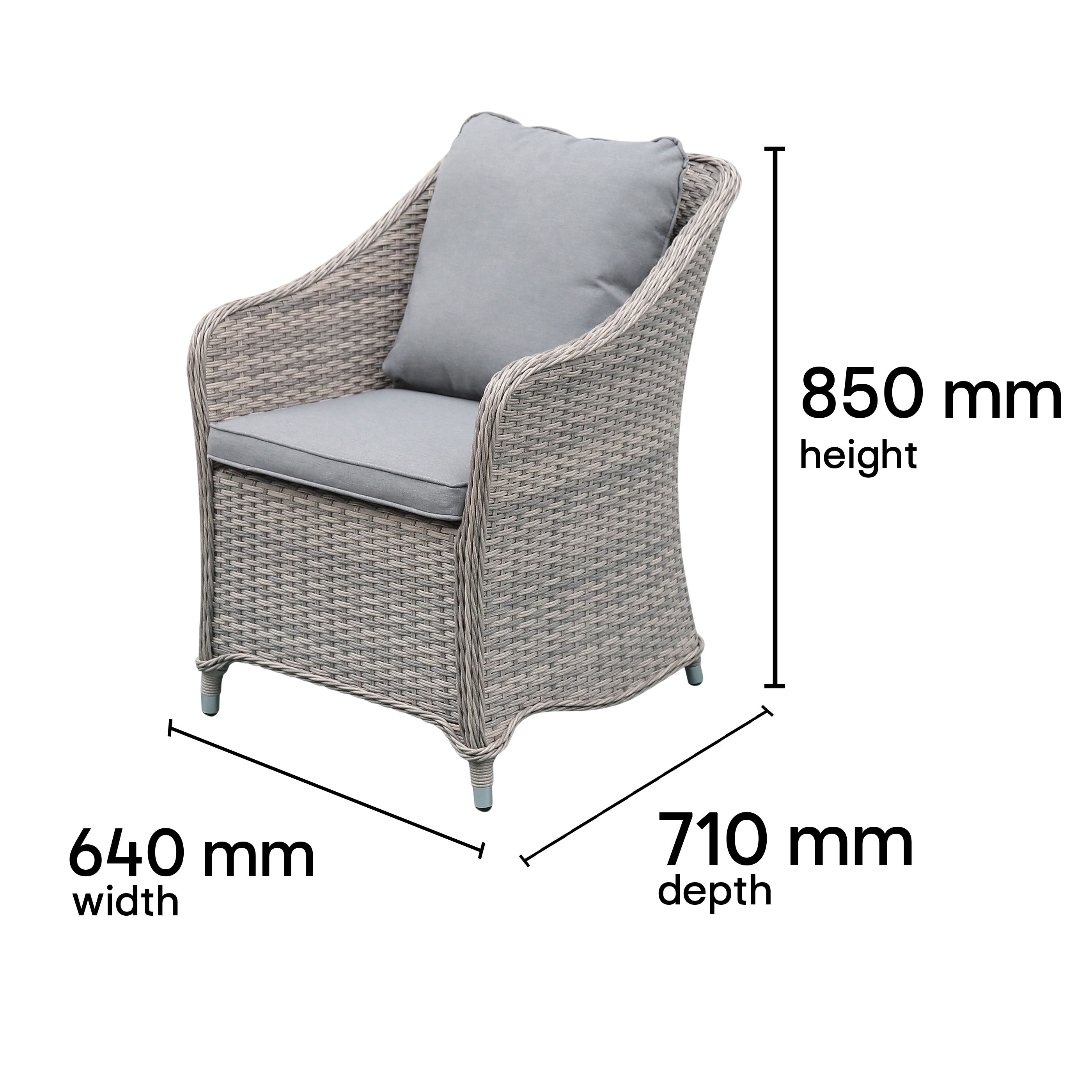 Hamilton Rattan effect 2 seater Bistro set - 8