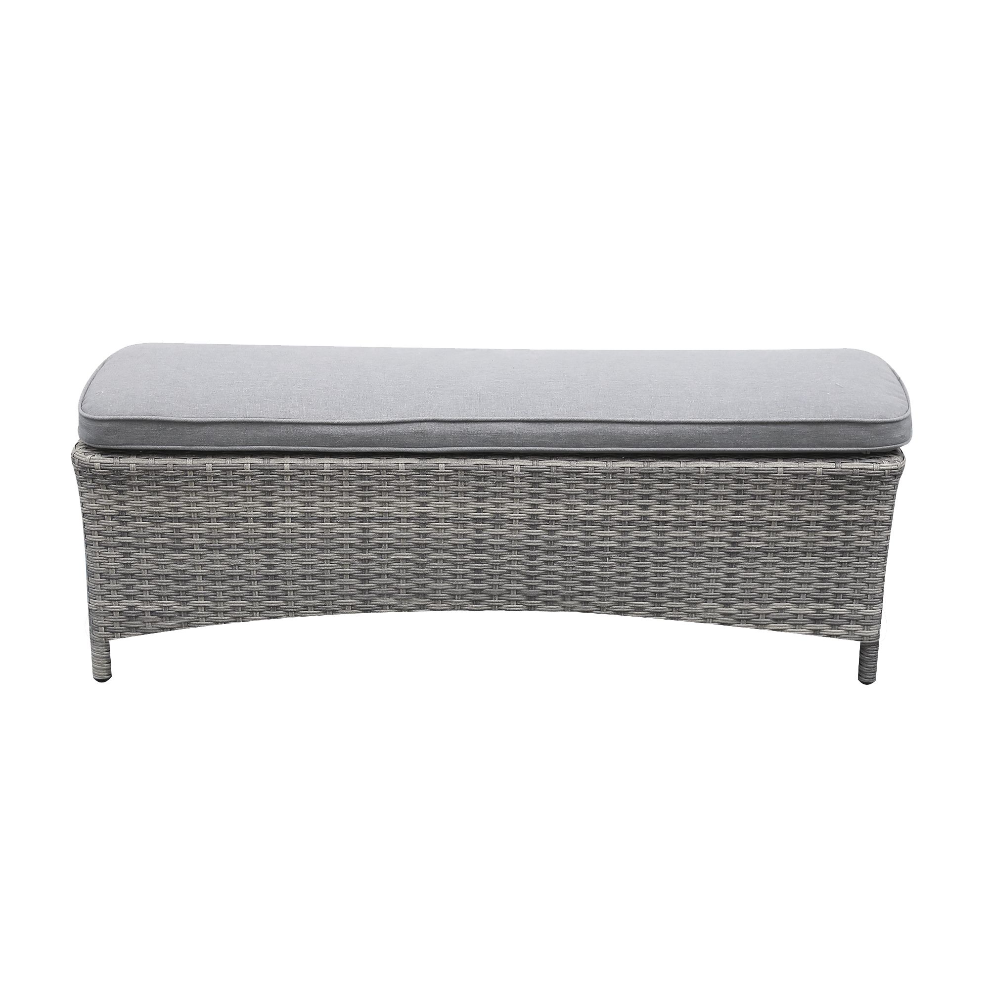 Rattan effect online bench