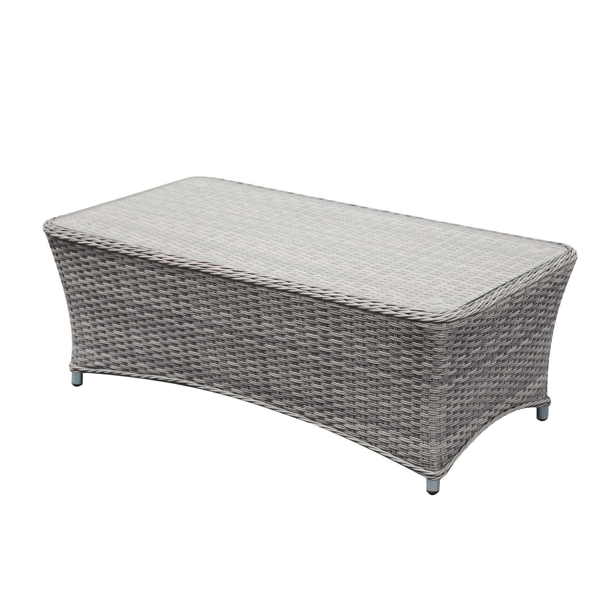 Rattan grey outlet coffee table