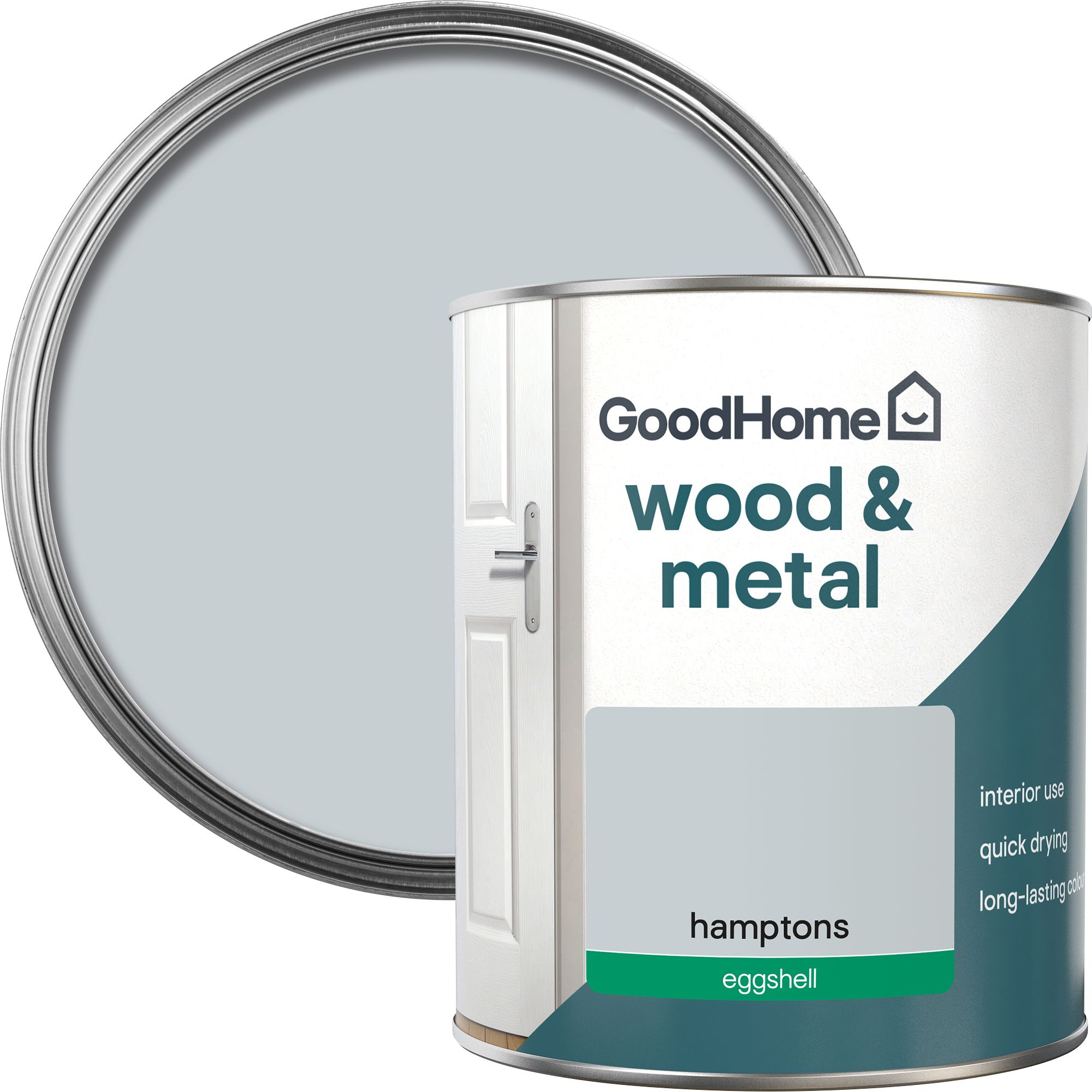 GoodHome Hamptons Eggshell Metal & wood paint, 750ml