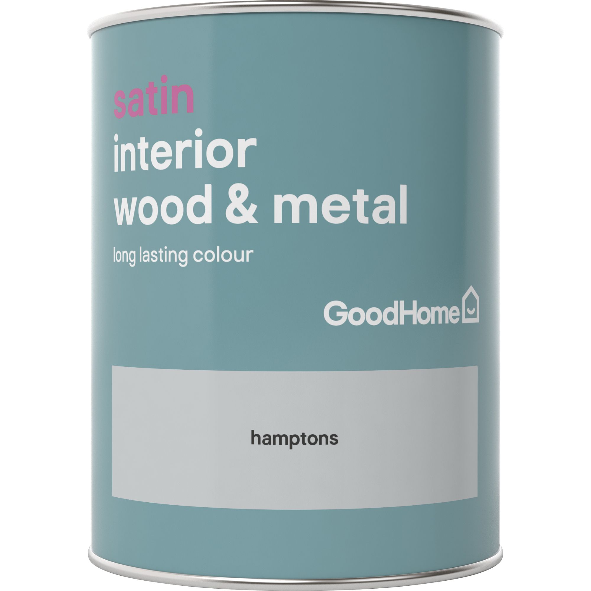 GoodHome Hamptons Satin Metal & wood paint, 750ml
