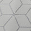 GoodHome Harrold Grey Glitter effect Prism Textured Wallpaper