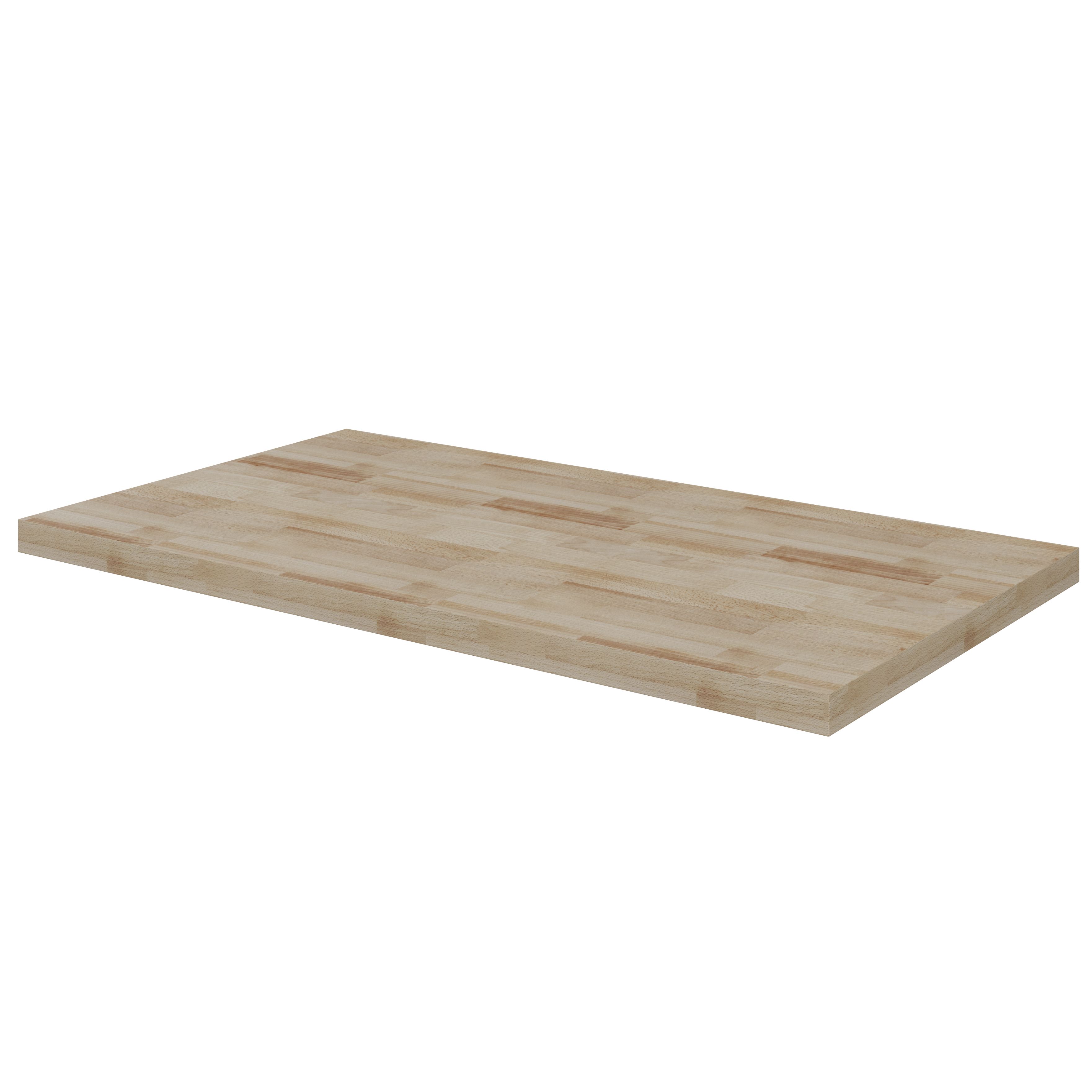 GoodHome Hartland Natural Straight Oak Bathroom Worktop 2.7cm x 45.5cm ...