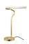 GoodHome Hatfield Pendant Matt Gold effect Integrated LED Straight Table lamp
