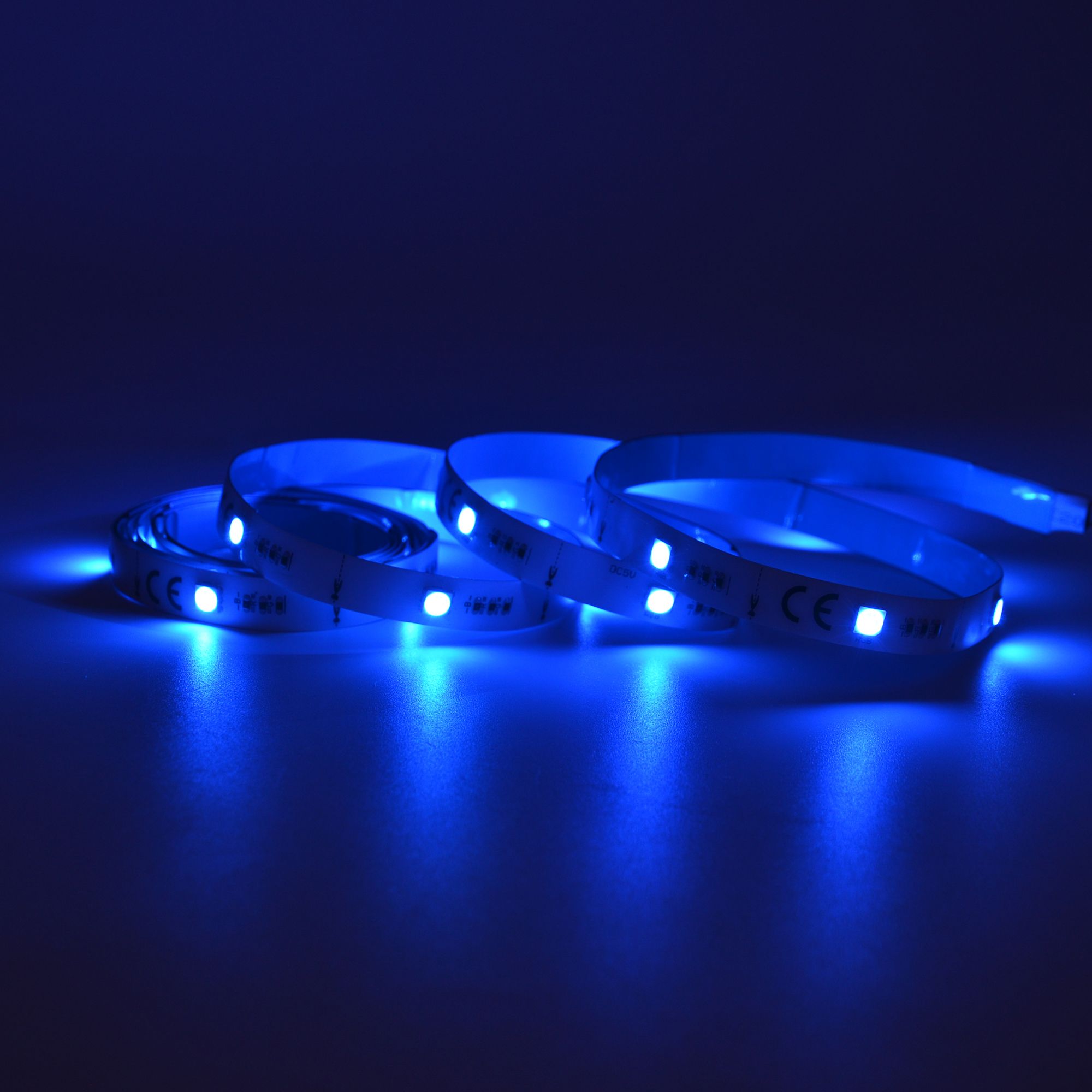 GoodHome Heceta Battery powered LED RGB Strip light IP20 4000K L 2m