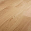 GoodHome Hedmark Natural Oak Real wood top layer flooring, 0.99m² Pack
