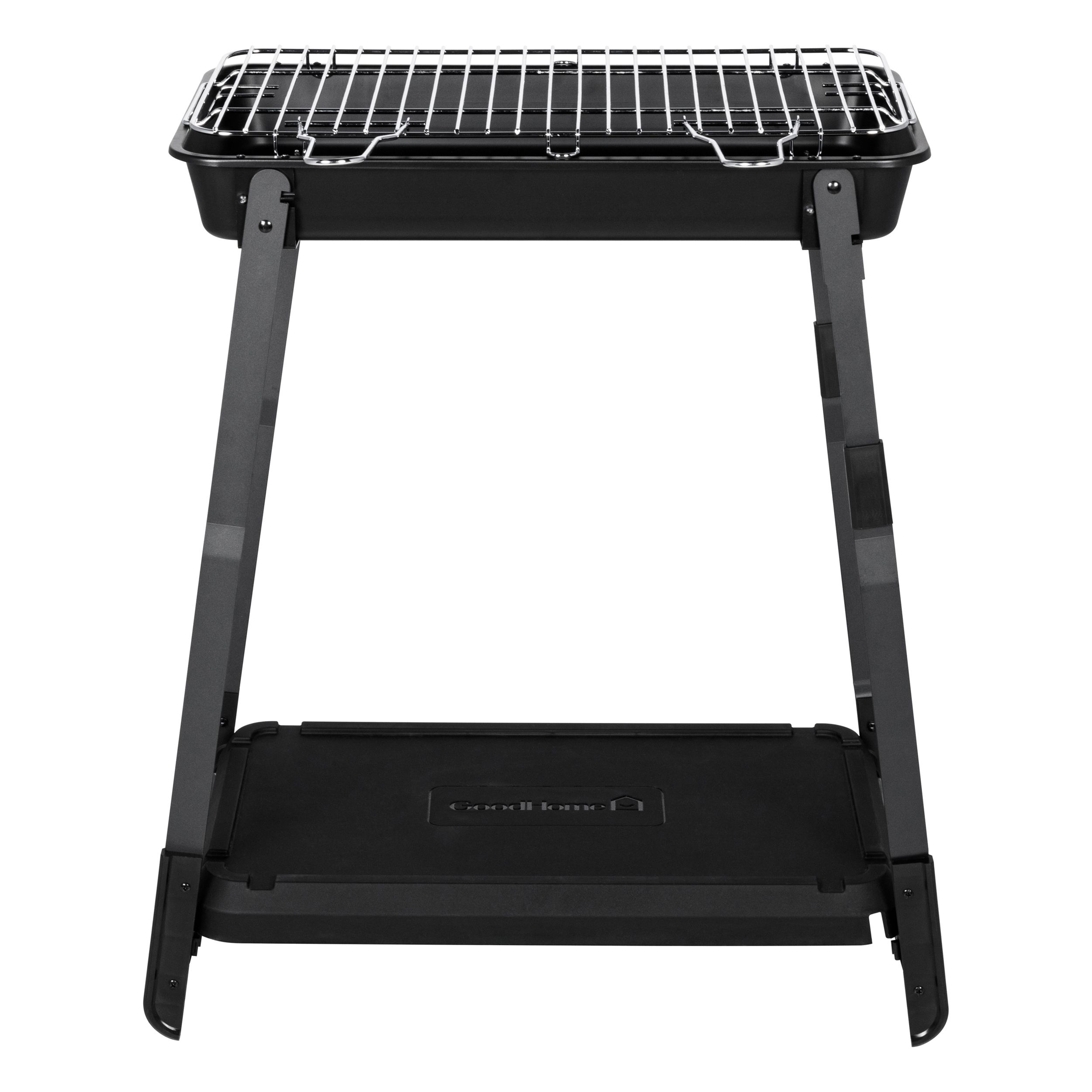 GoodHome Hensen Compact Black Charcoal Barbecue