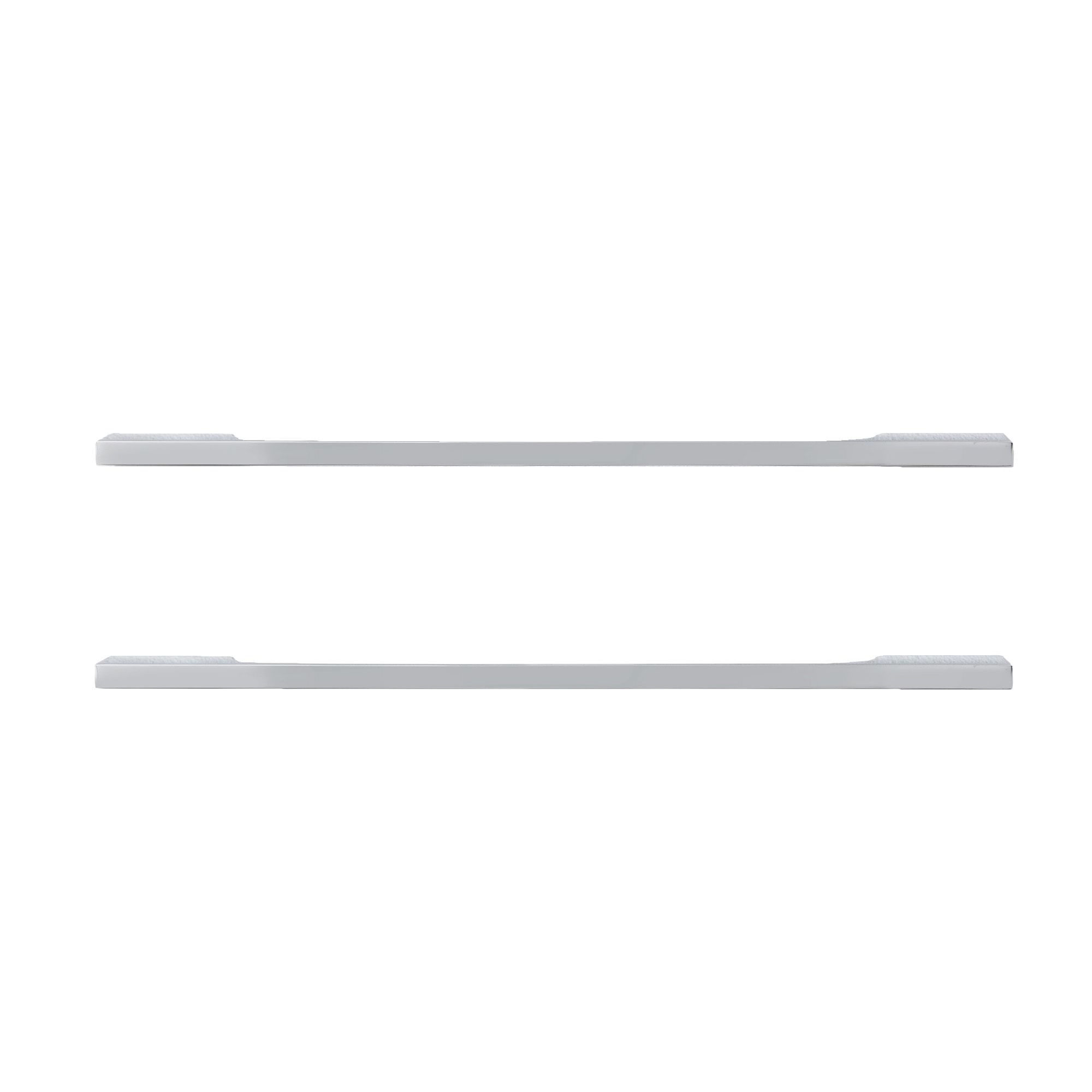 GoodHome Hikide Chrome effect Silver Kitchen cabinets Handle (L)35.2cm, Pack of 2