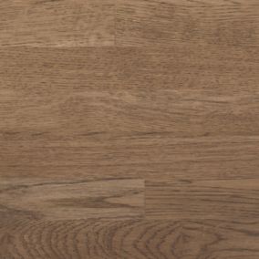GoodHome Hinita Stained Dark wood effect Solid oak Upstand (L)3000mm