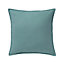 GoodHome Hiva Blue green Plain Indoor Cushion (L)60cm x (W)60cm