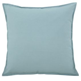GoodHome Hiva Blue Plain Indoor Cushion (L)60cm x (W)60cm