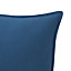 GoodHome Hiva Dark blue Plain Indoor Cushion (L)60cm x (W)60cm