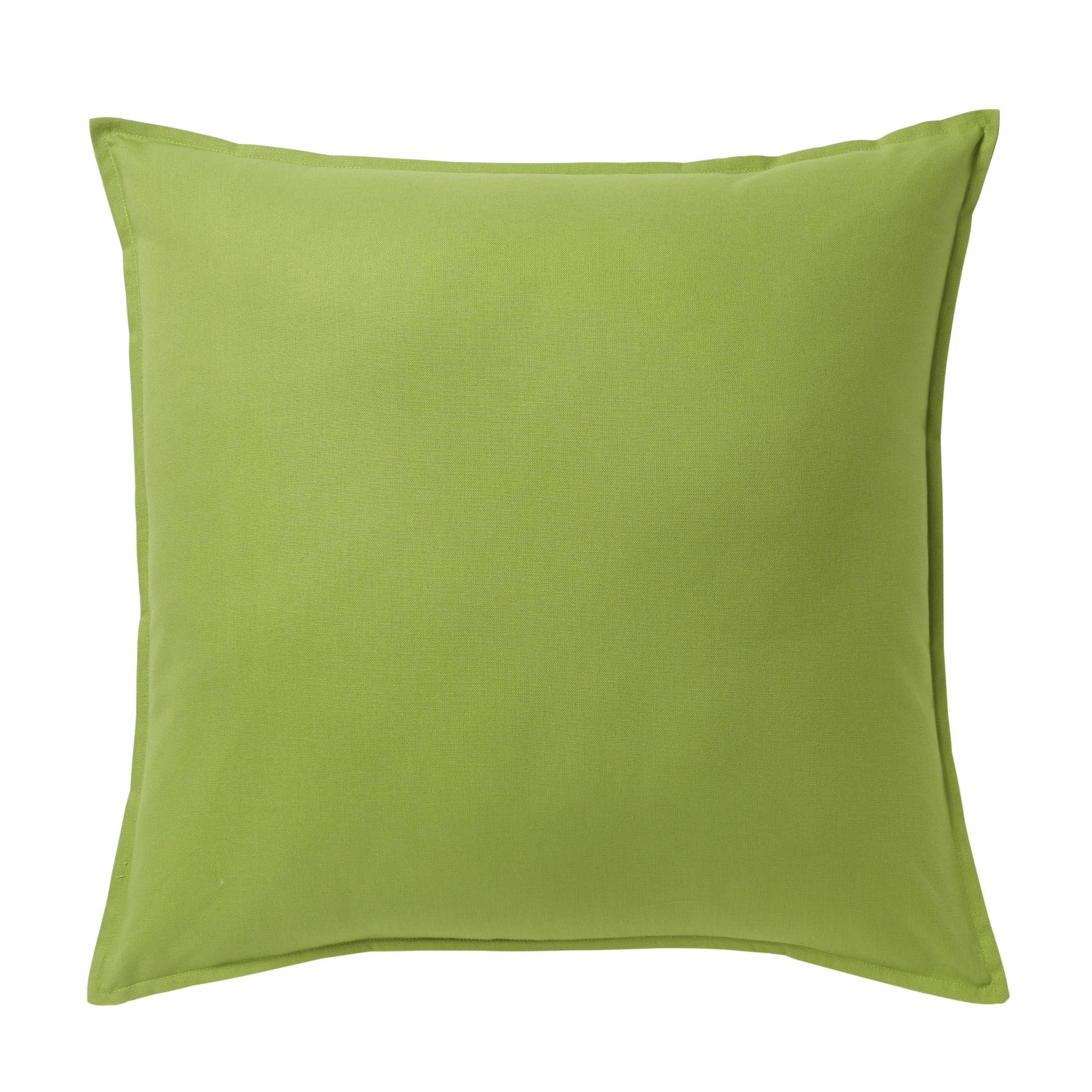 GoodHome Hiva Green Plain Indoor Cushion L 60cm x W 60cm DIY at B Q