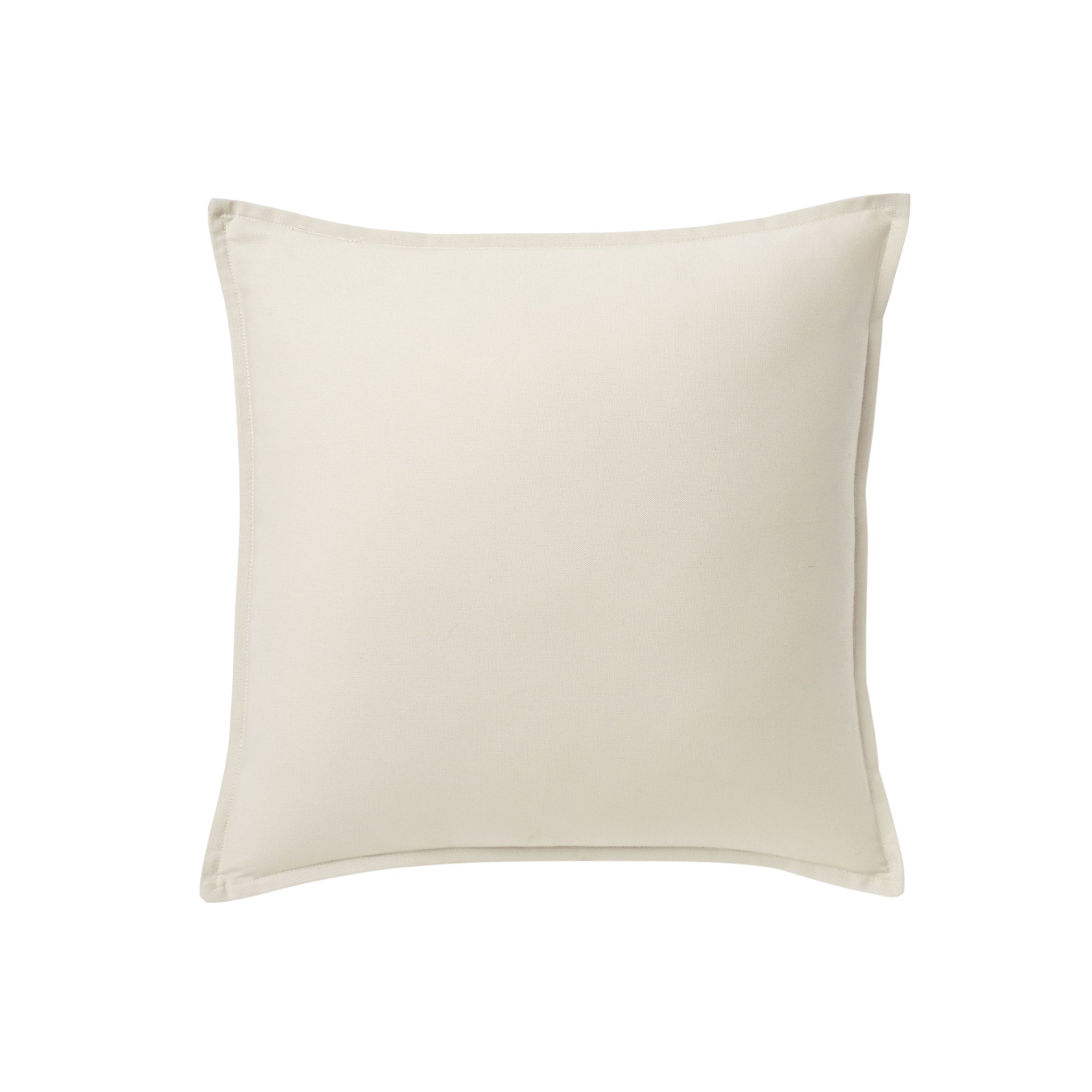 GoodHome Hiva Natural Plain Indoor Cushion L 45cm x W 45cm DIY at B Q