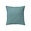 GoodHome Hiva Plain Blue green Cushion (L)45cm x (W)45cm
