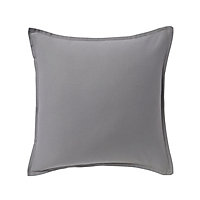 GoodHome Hiva Plain Grey Cushion (L)45cm x (W)45cm